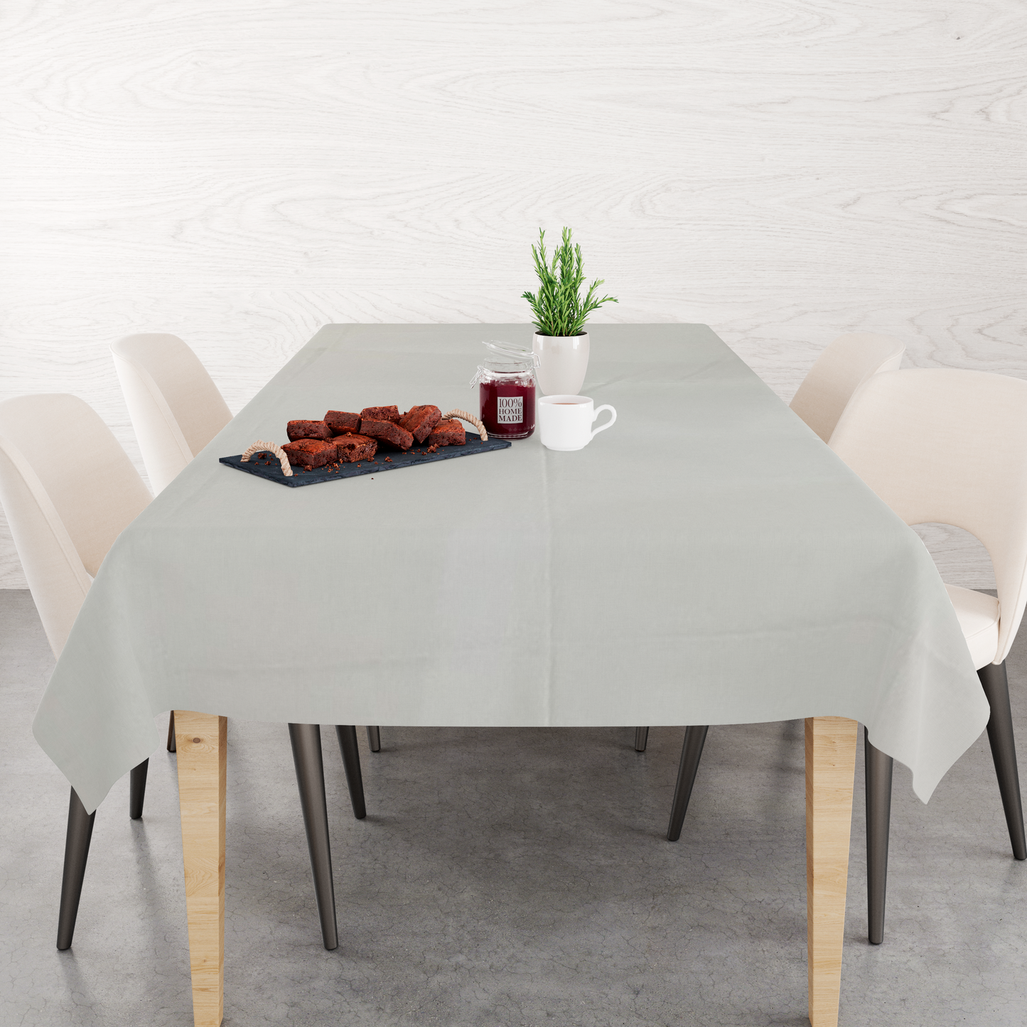 Toalha de Mesa Oxford Branca Lisa 1,5mx1,5m