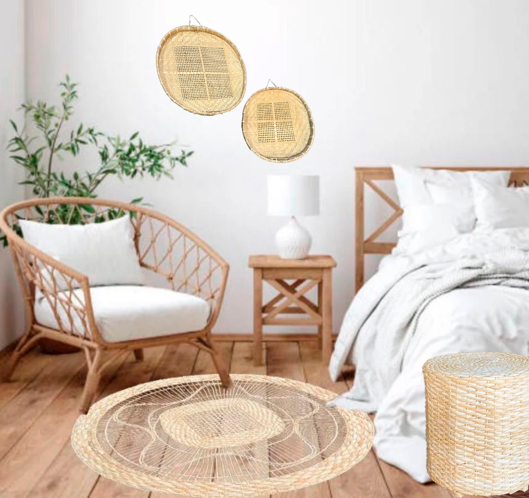 Peneira de Palha Artesanal Mineira Para Decoração