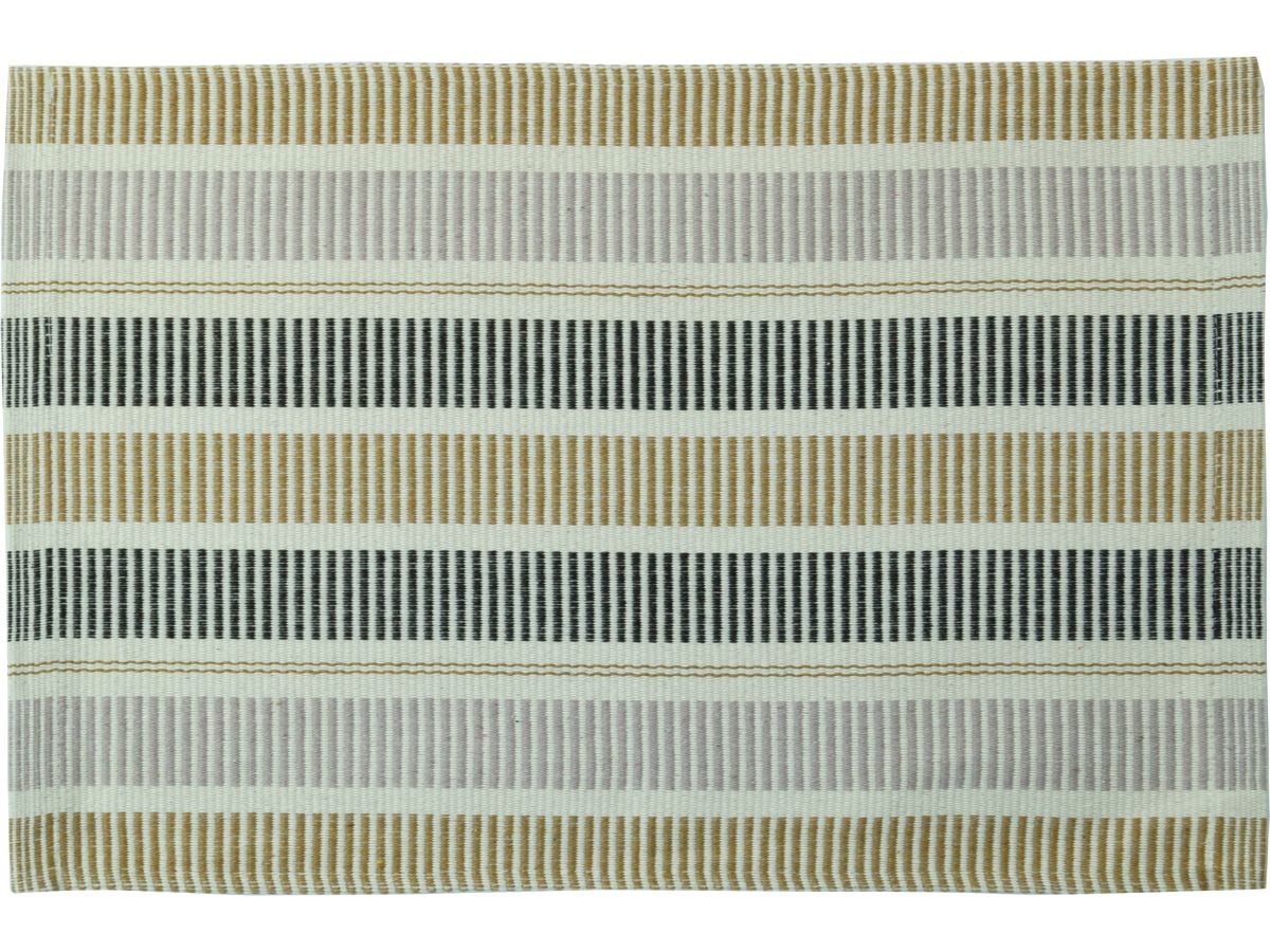 Lugar Americano Algodão Multicores Bege