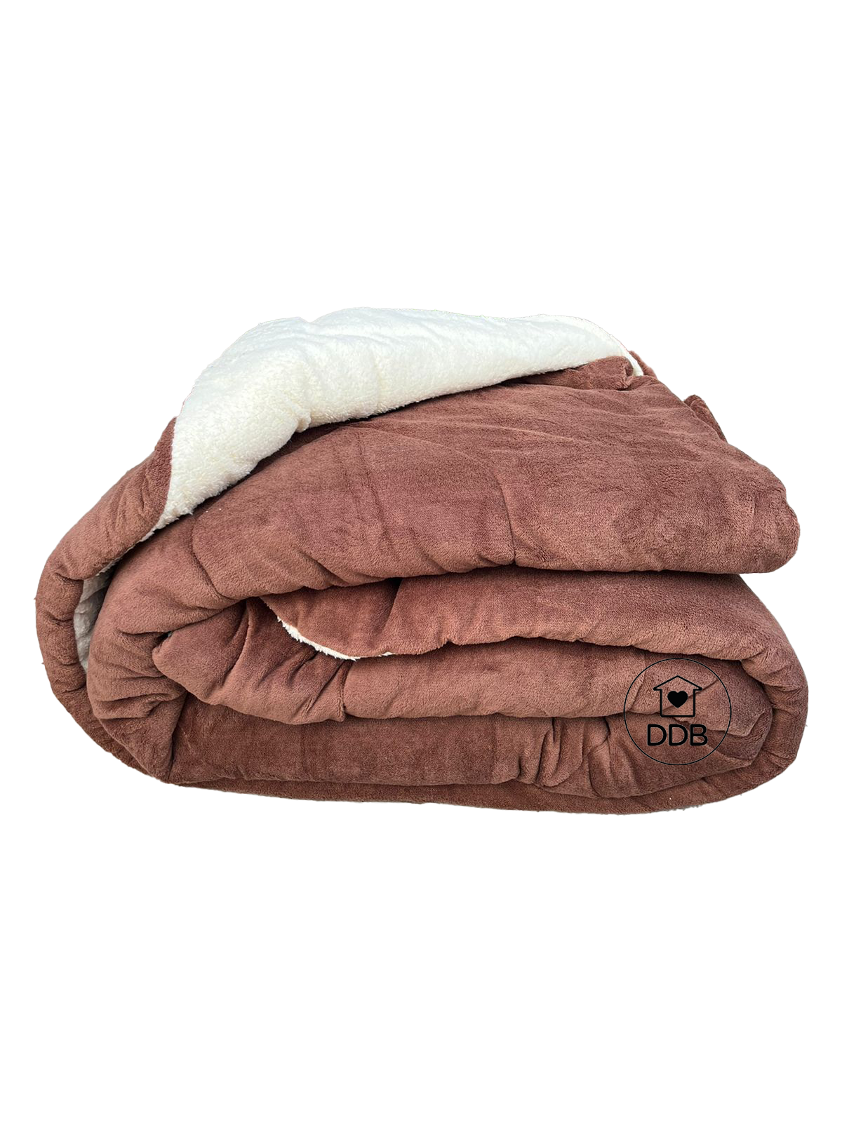 Coberdrom 2,20x2,40 com Sherpa Marrom
