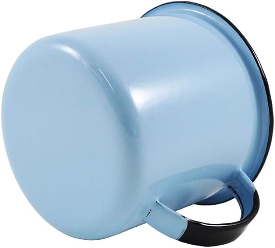 Caneca Esmaltada P Ágata MetalLouça Azul Claro