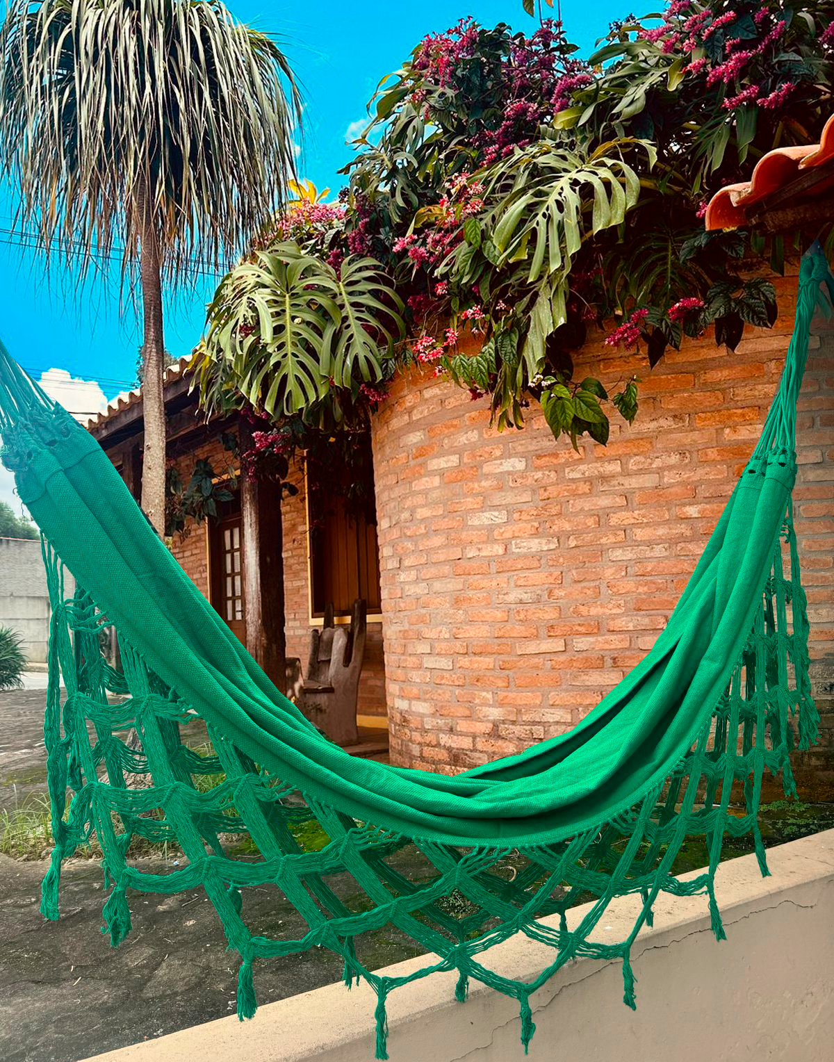 Rede De Descanso Luxo Lisa Verde