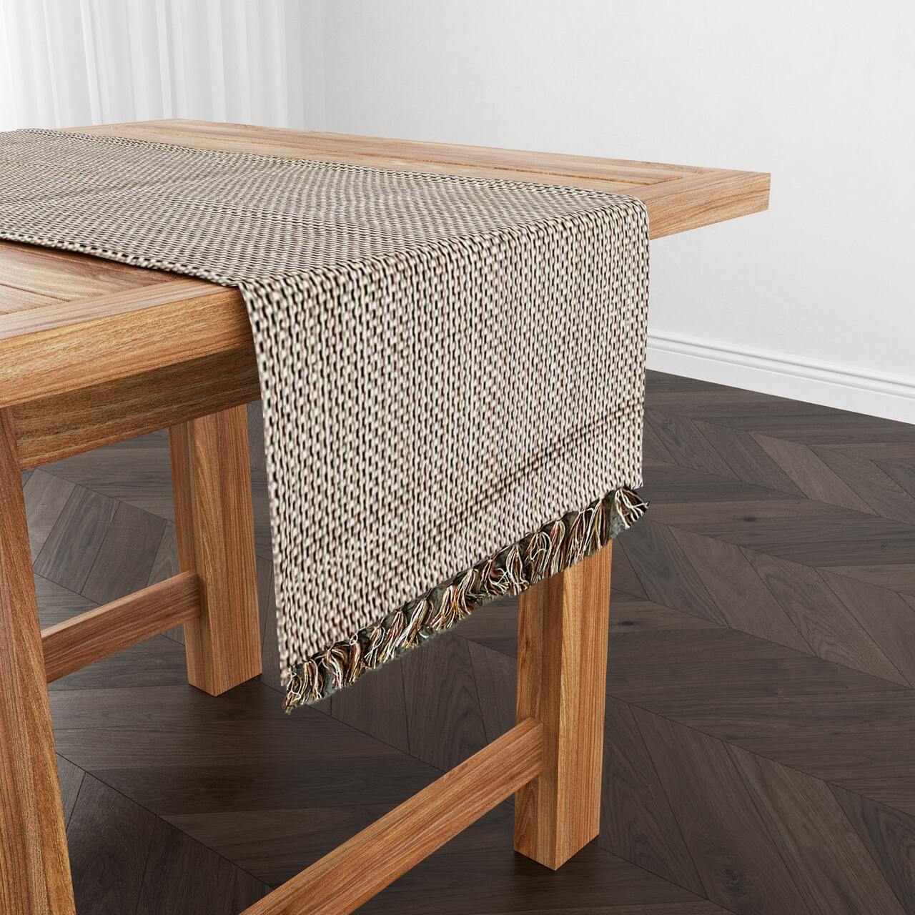Caminho de Mesa Linha com Fio Lurex Mesclado Colorido 1,5m