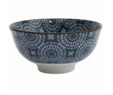 Bowl Decorativo em Cerâmica Azul P