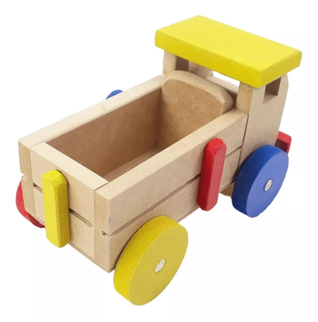 Caminhão Carroceria Brinquedo de Madeira