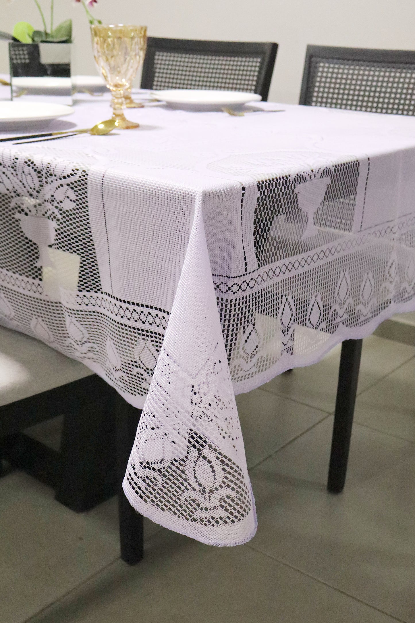 Toalha de Mesa Renda Lavanda 1,50m