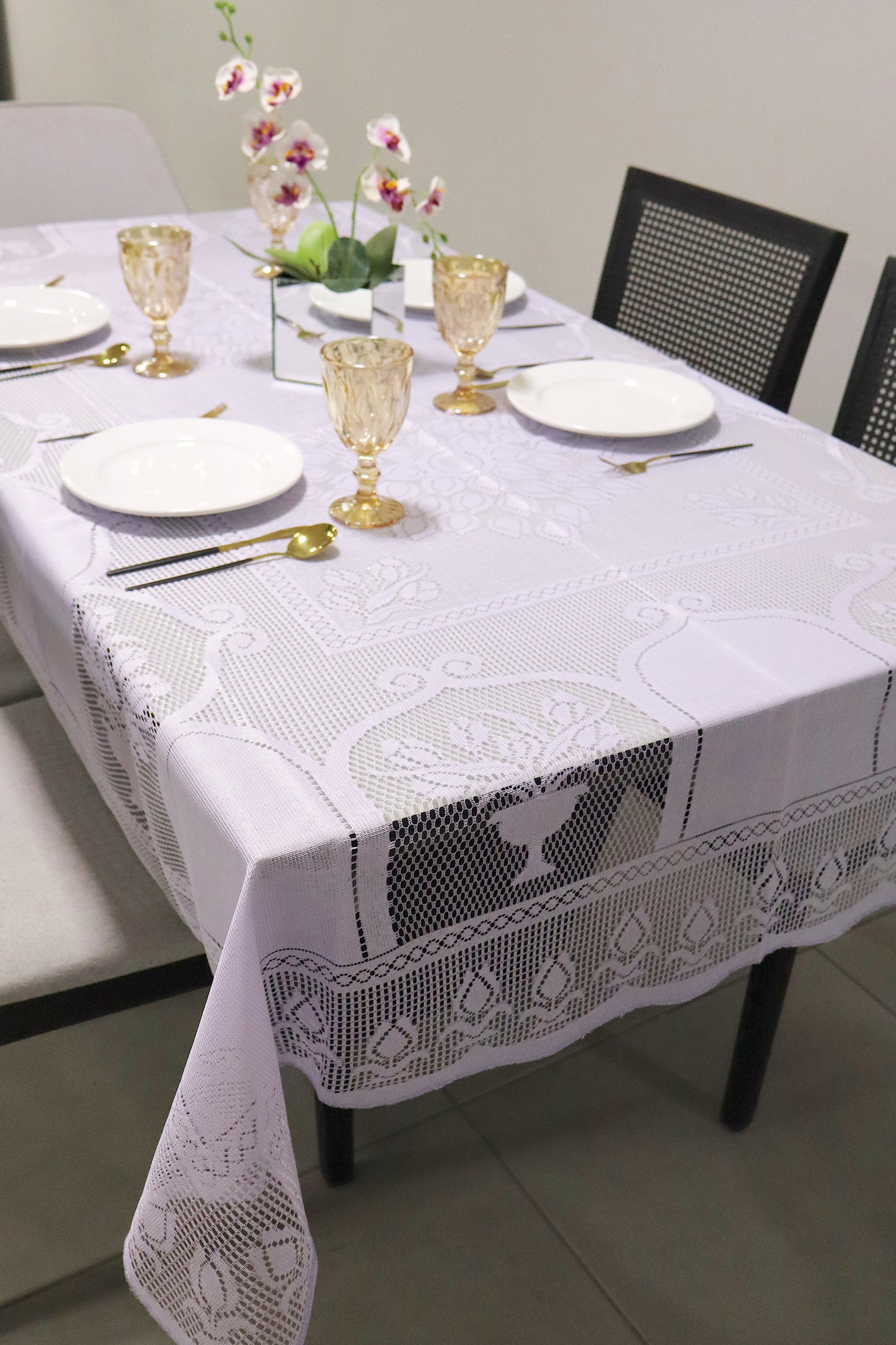 Toalha de Mesa Renda Lavanda 1,50m