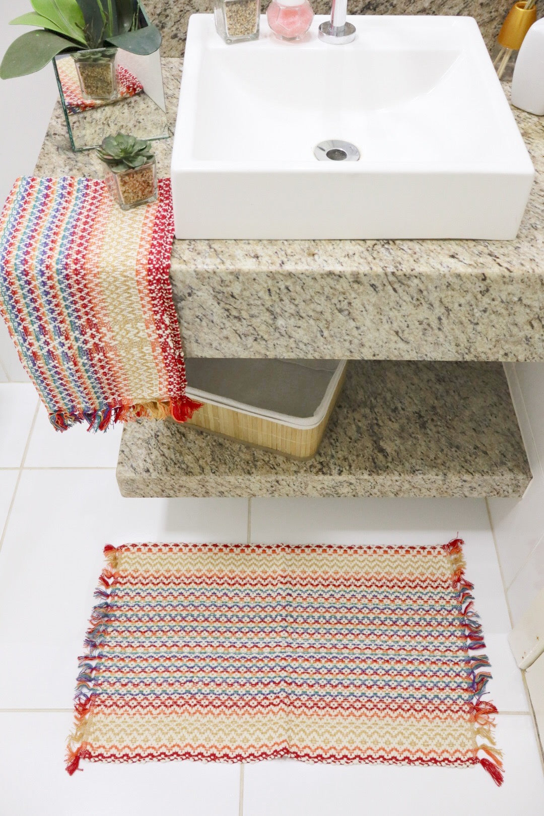 Kit 2 Peças de Lavabo Coroa Colorido