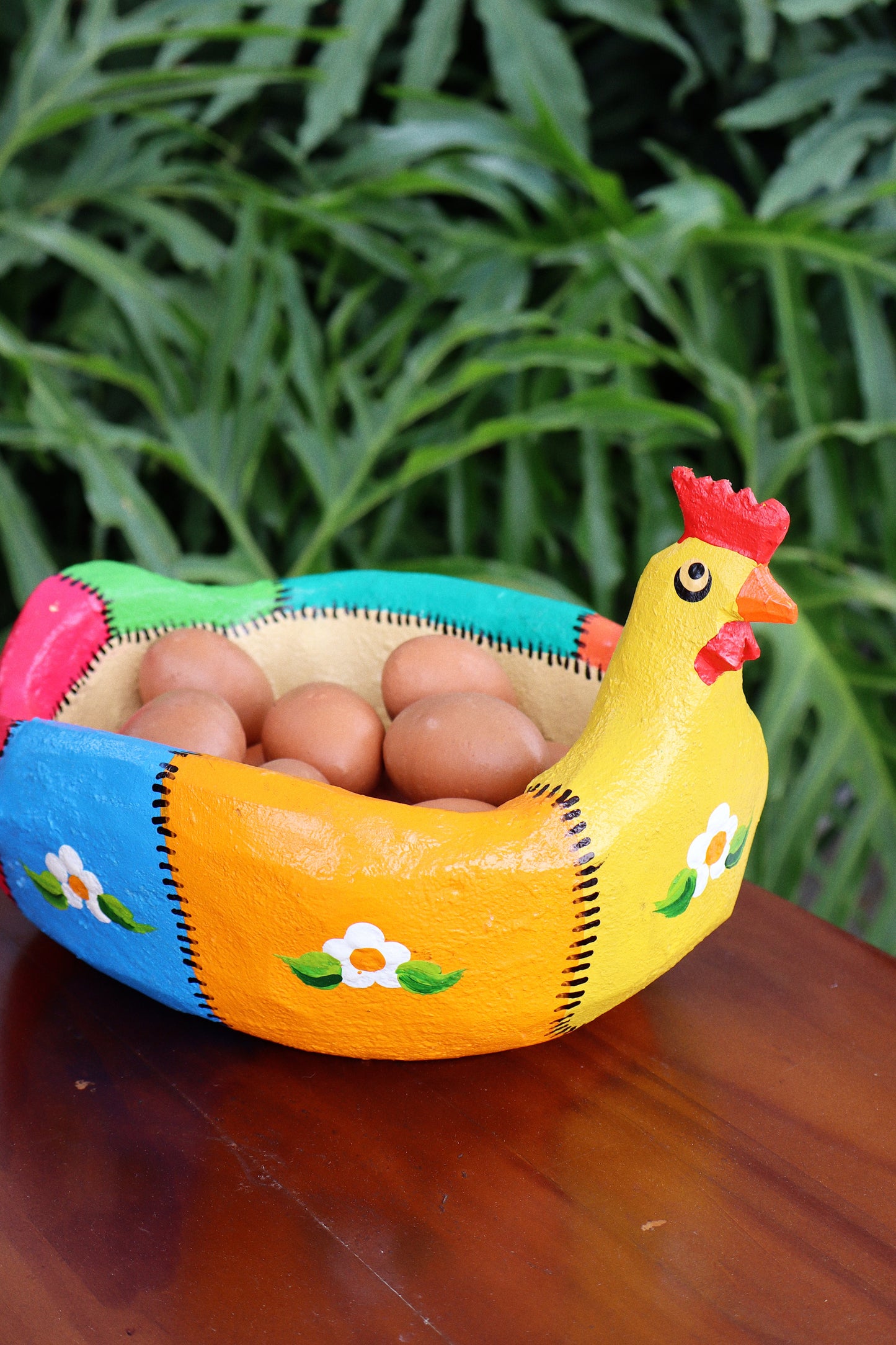 Porta Ovos Galinha Patchwork
