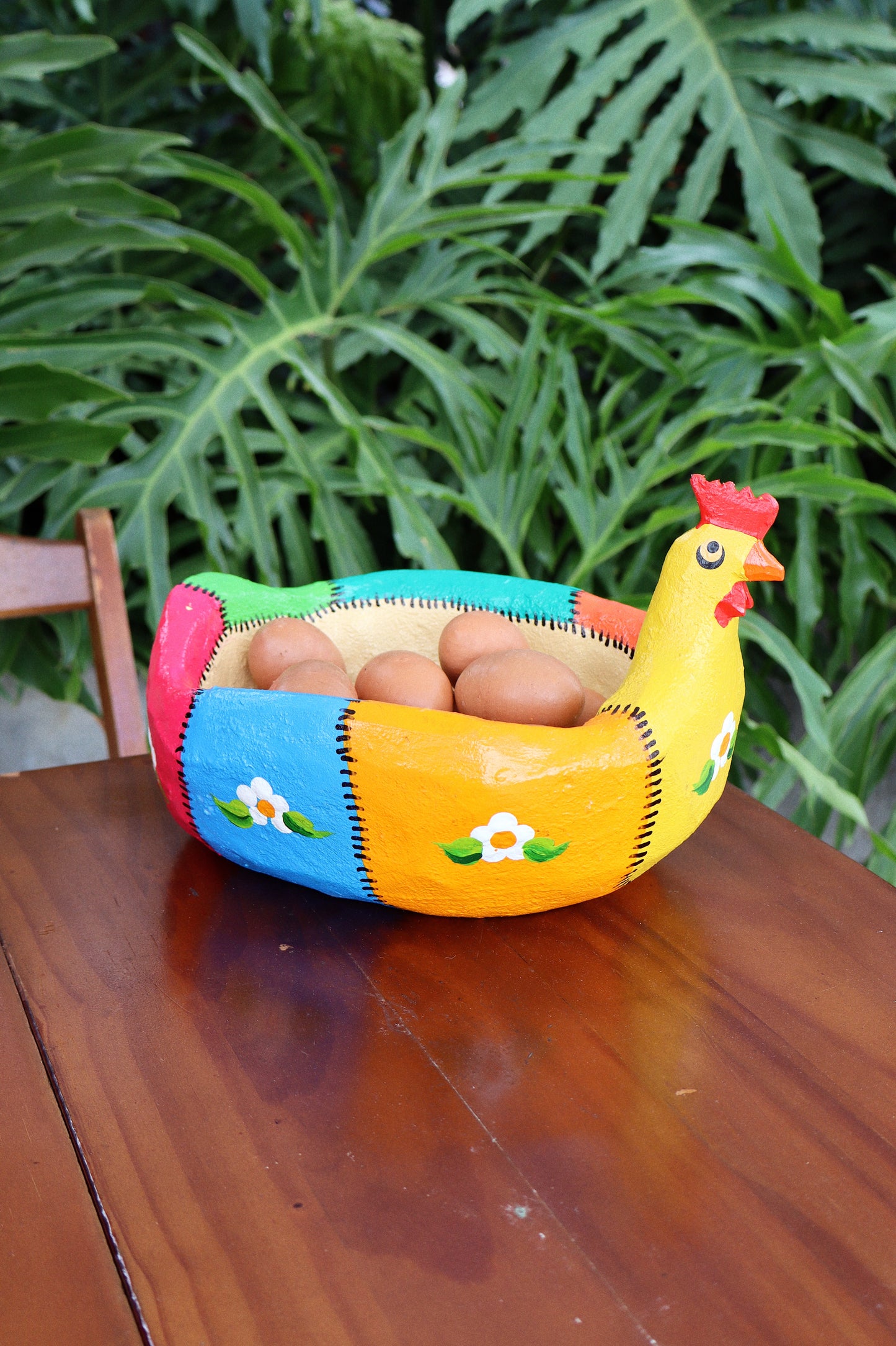 Porta Ovos Galinha Patchwork