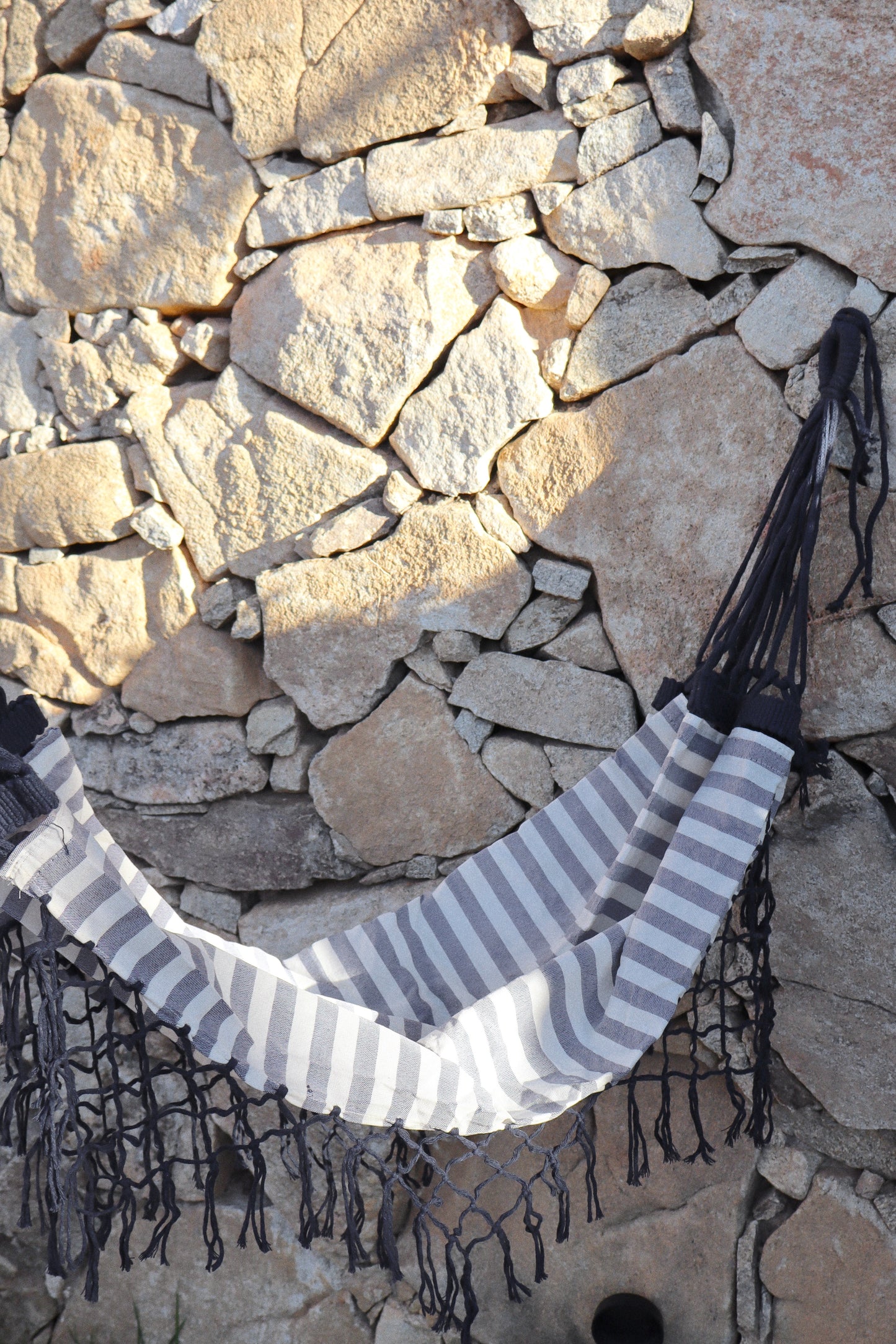 Rede Infantil para Bebês / Rede para Pets Preta Listrada