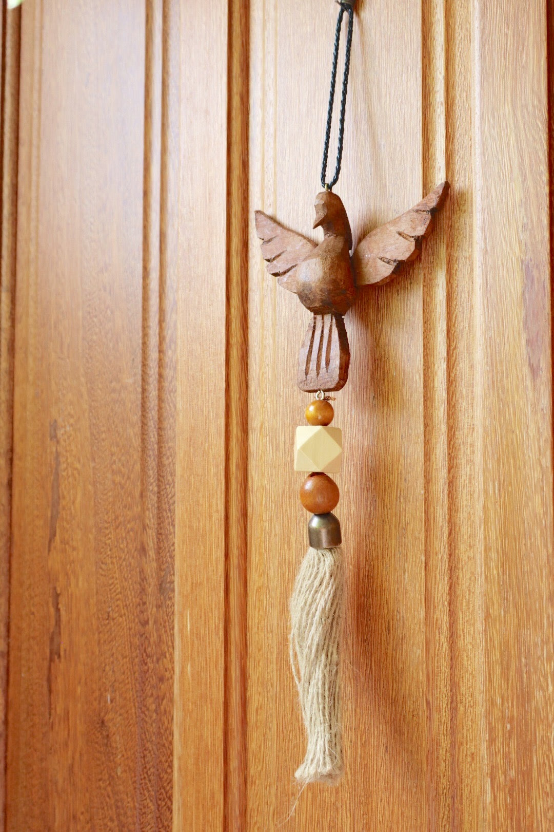 Enfeite de Porta / Divino Retrovisor Decorativo Divino Tons Naturais