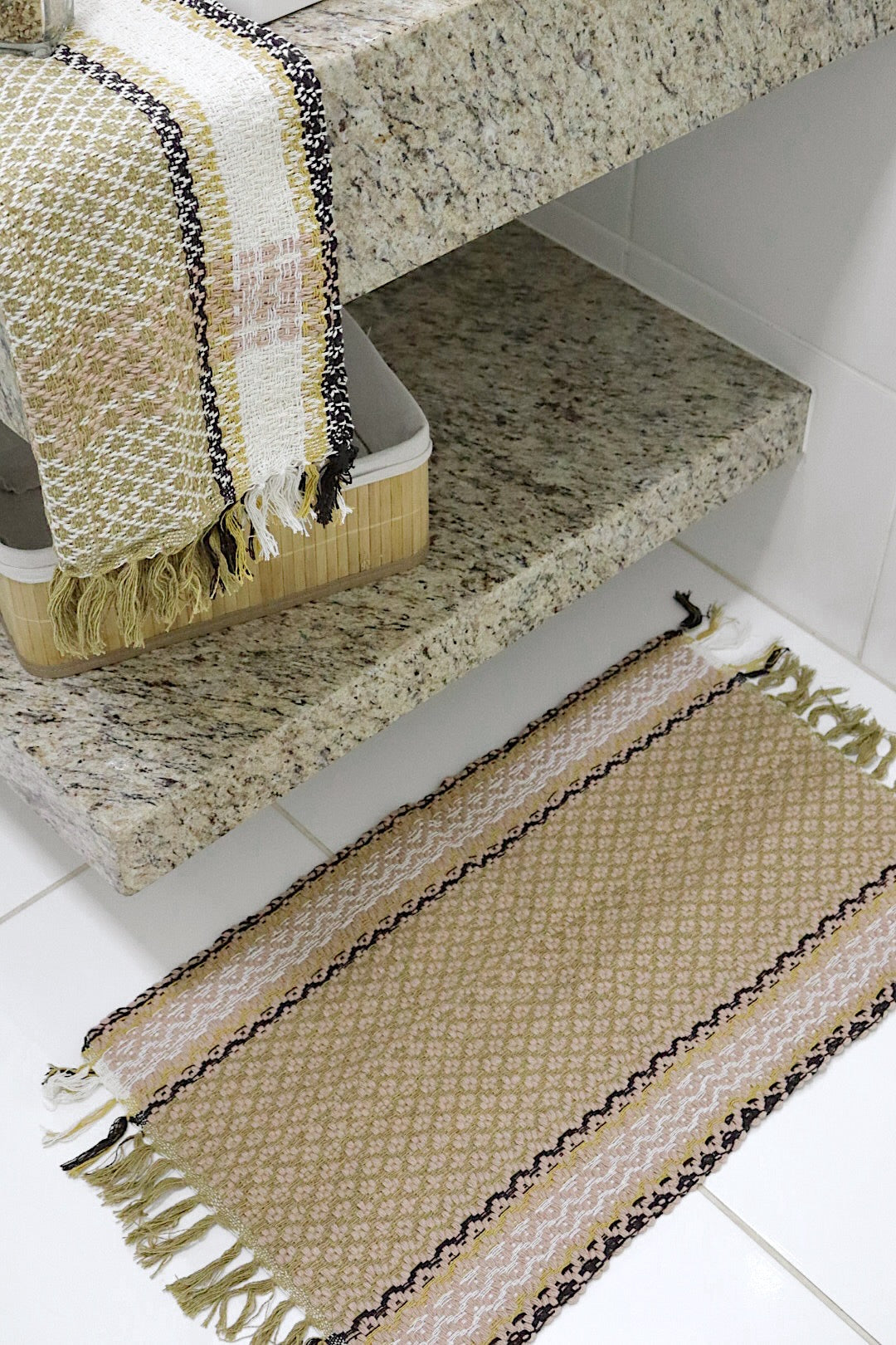 Kit 2 Peças de Lavabo Coroa Bege