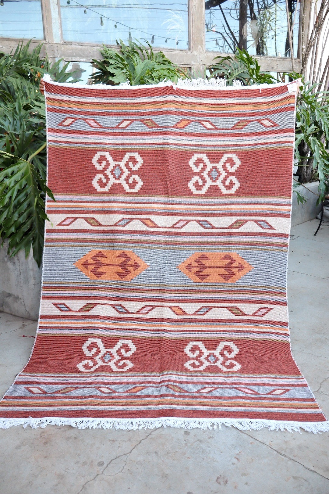 Tapete Kilim Antep 1,50x2,00m Vermelho DES 002