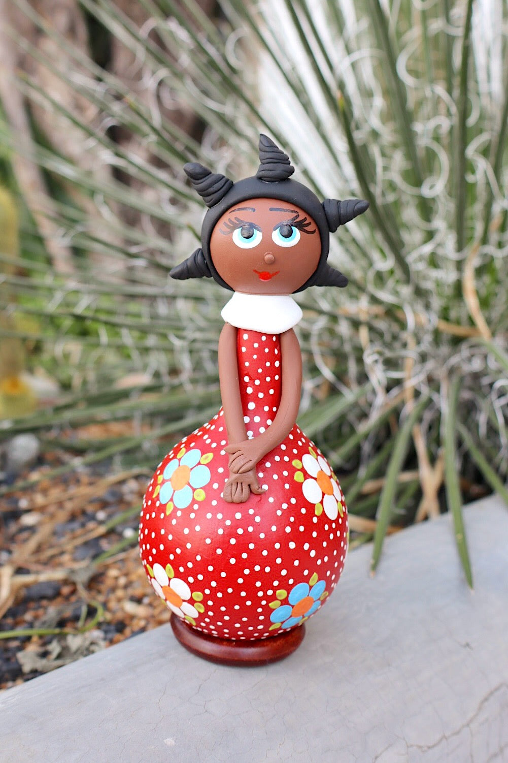 Boneca Baianinha em Cabaça Vermelho