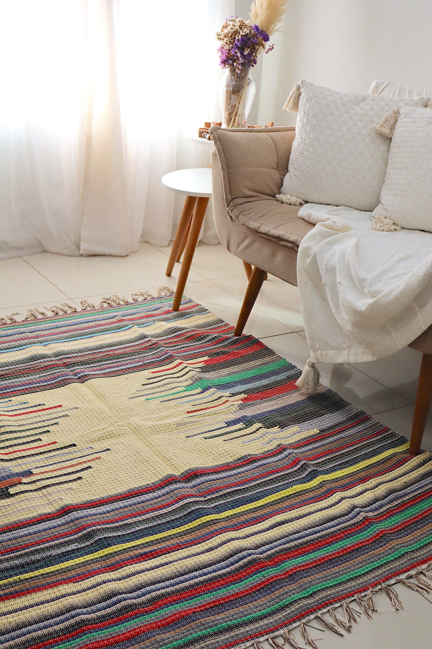 Tapete de Bico em Malha Amarelo 1,50x1,50m