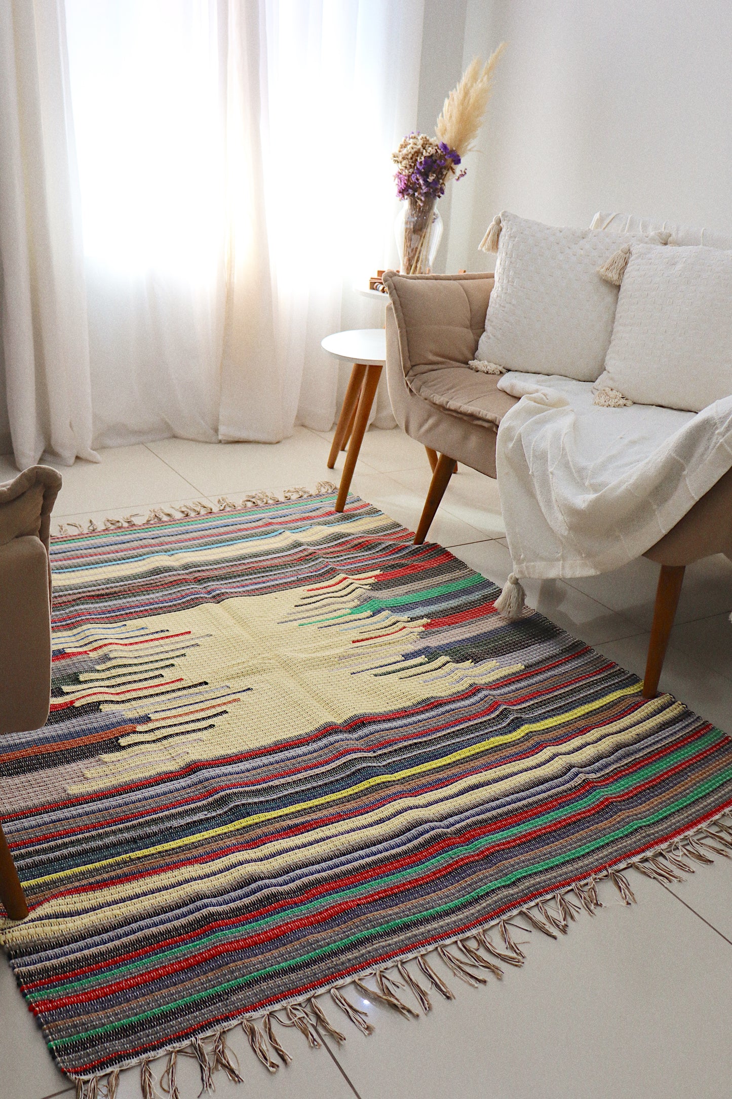 Tapete de Bico em Malha Amarelo 1,50x1,50m