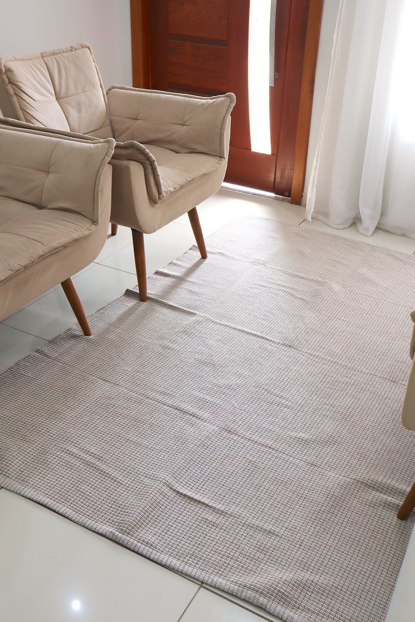 Tapete em Linha Mesclado Bege 2,00x2,50m