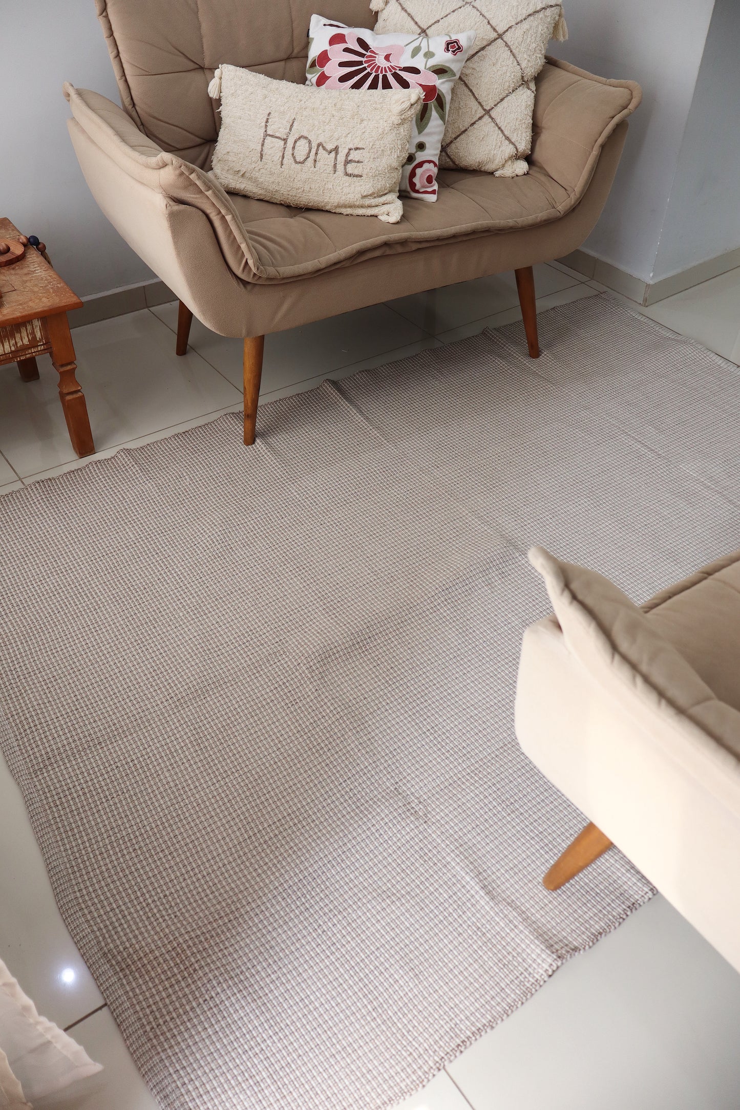 Tapete em Linha Mesclado Bege 1,50x2,00m