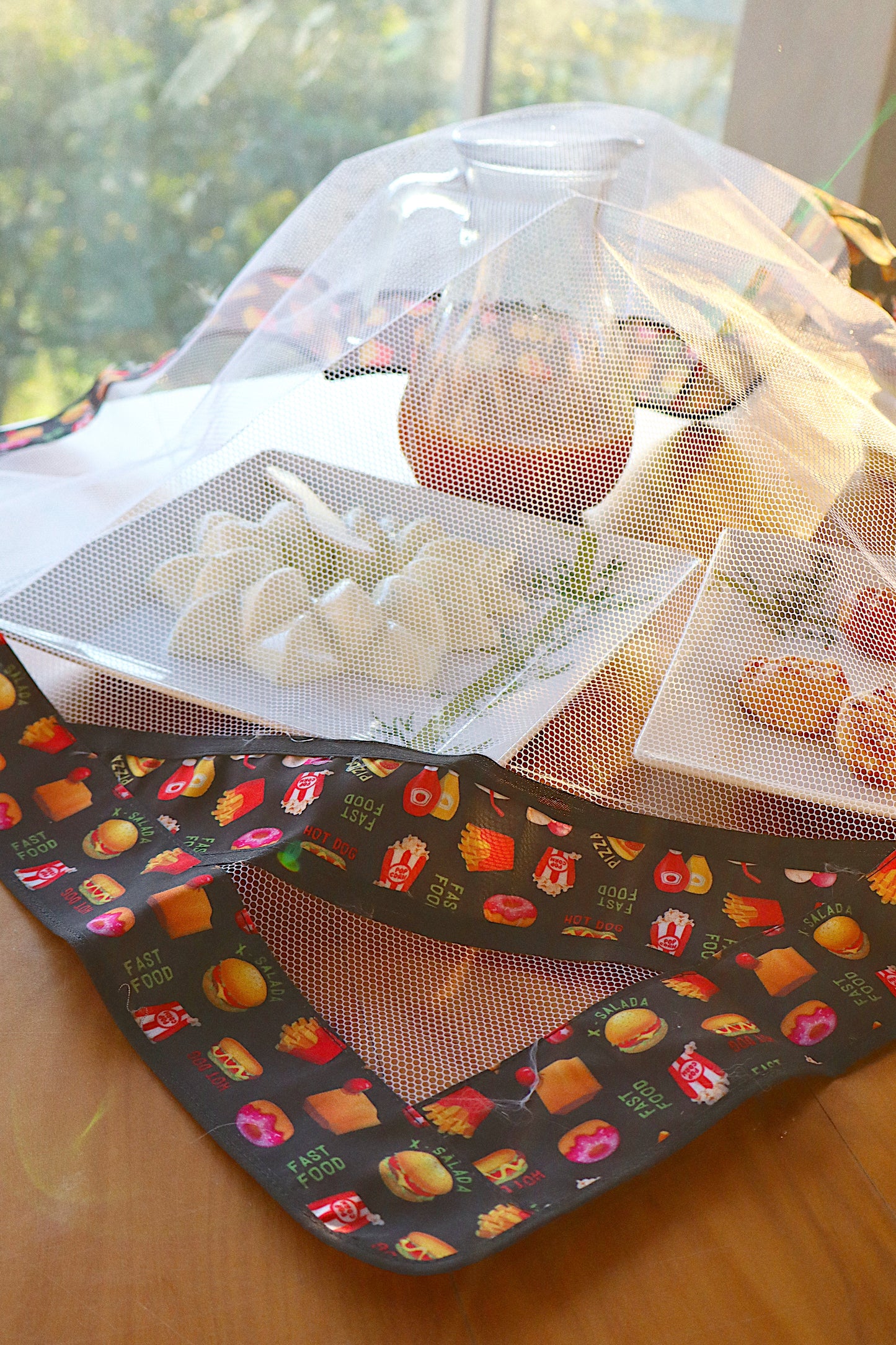 Tule Cobre Alimentos 72x72cm Fast Food