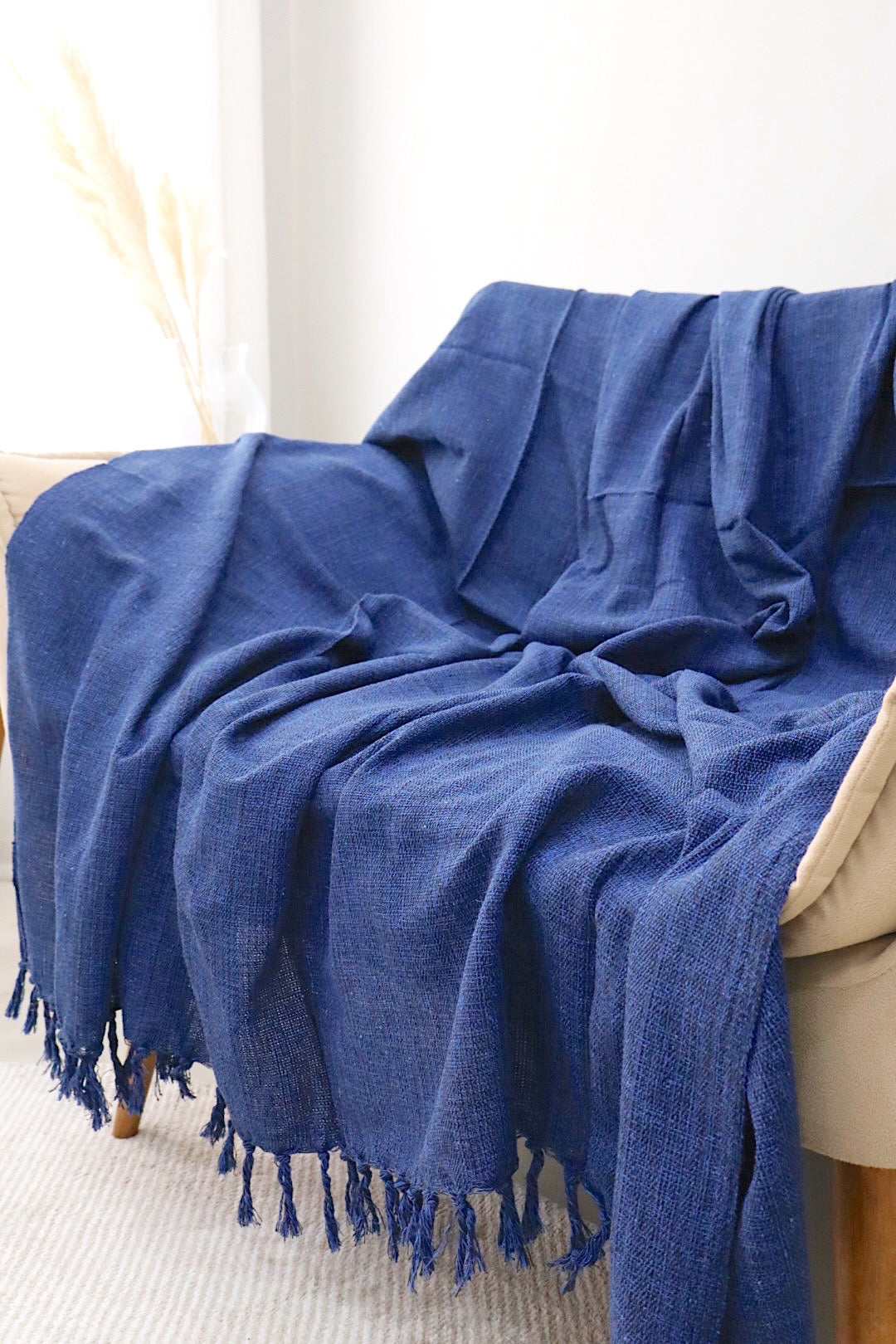Manta para Sofá Básica Gigante Casal Azul Escuro 1,80x2,20m