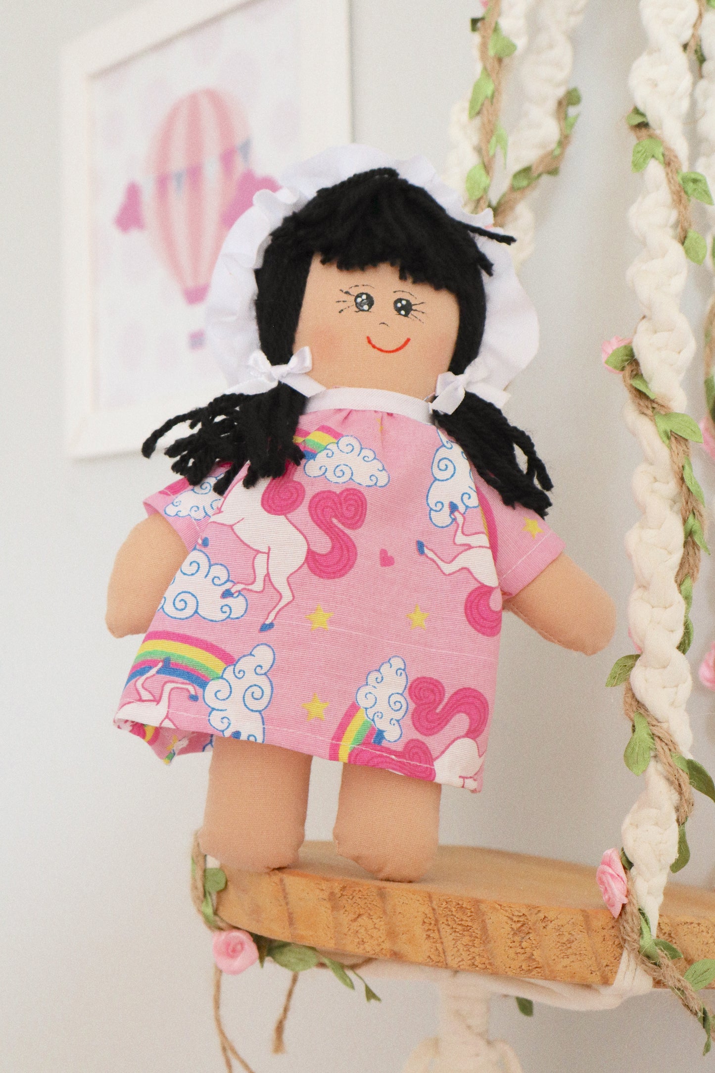 Bonequinha de Pano Unicórnio