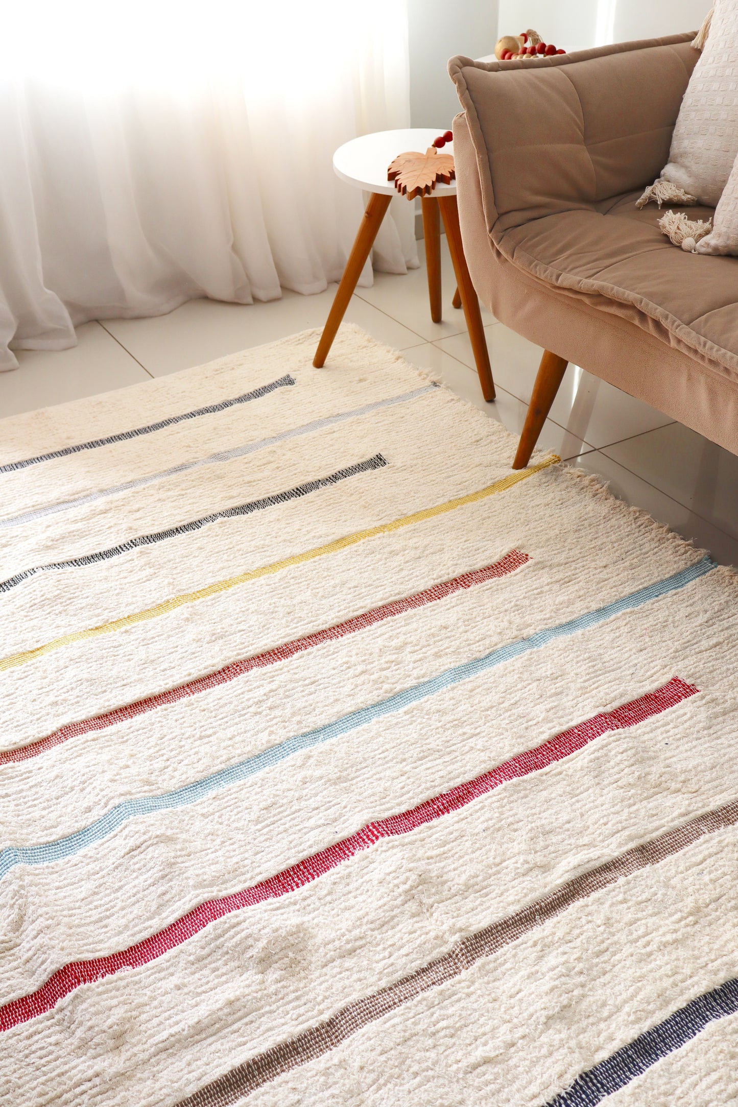 Tapete Algodão Bordado Napoli Colors Chic 2,00x2,50m