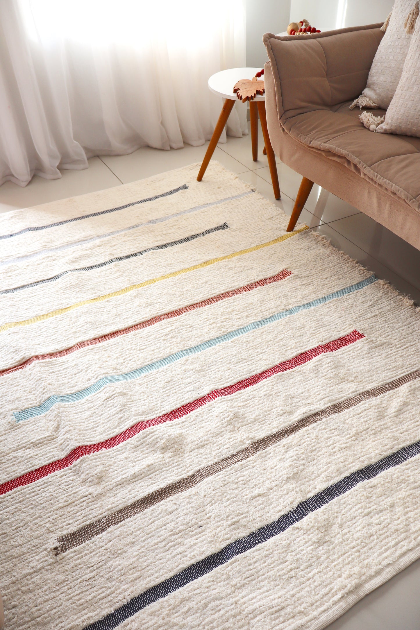 Tapete Algodão Bordado Napoli Colors Chic 2,00x2,50m