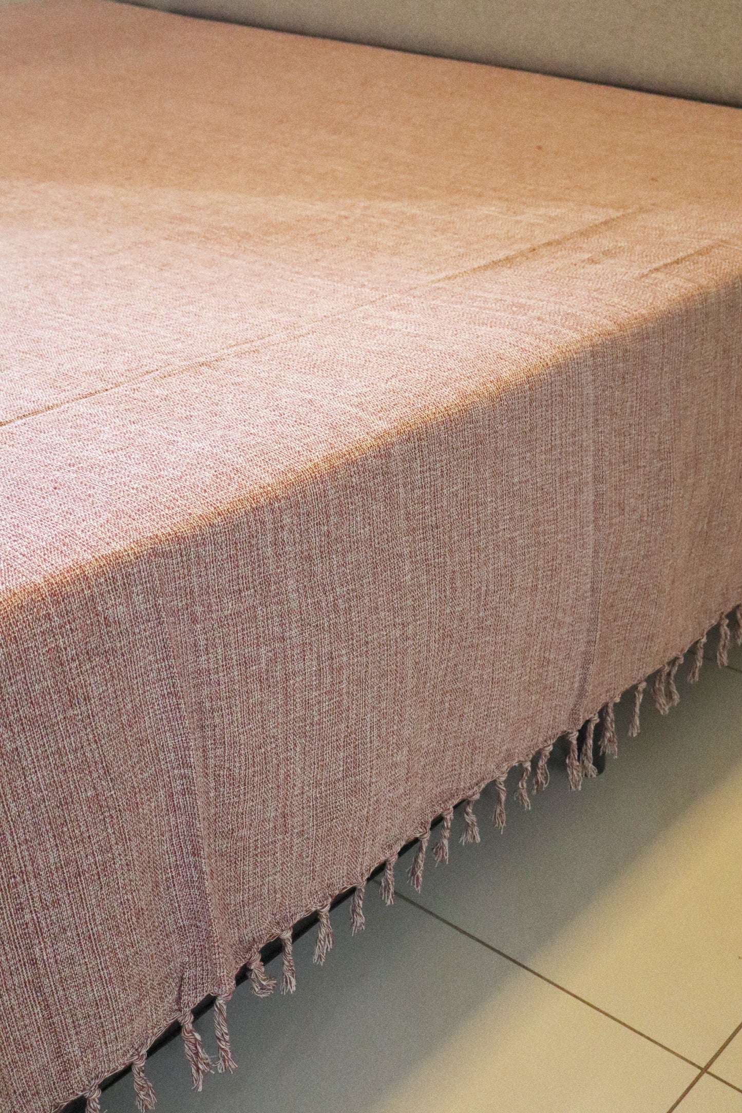 Colcha para Cama Queen 2,40x2,60m Artesanal Mesclada Bege