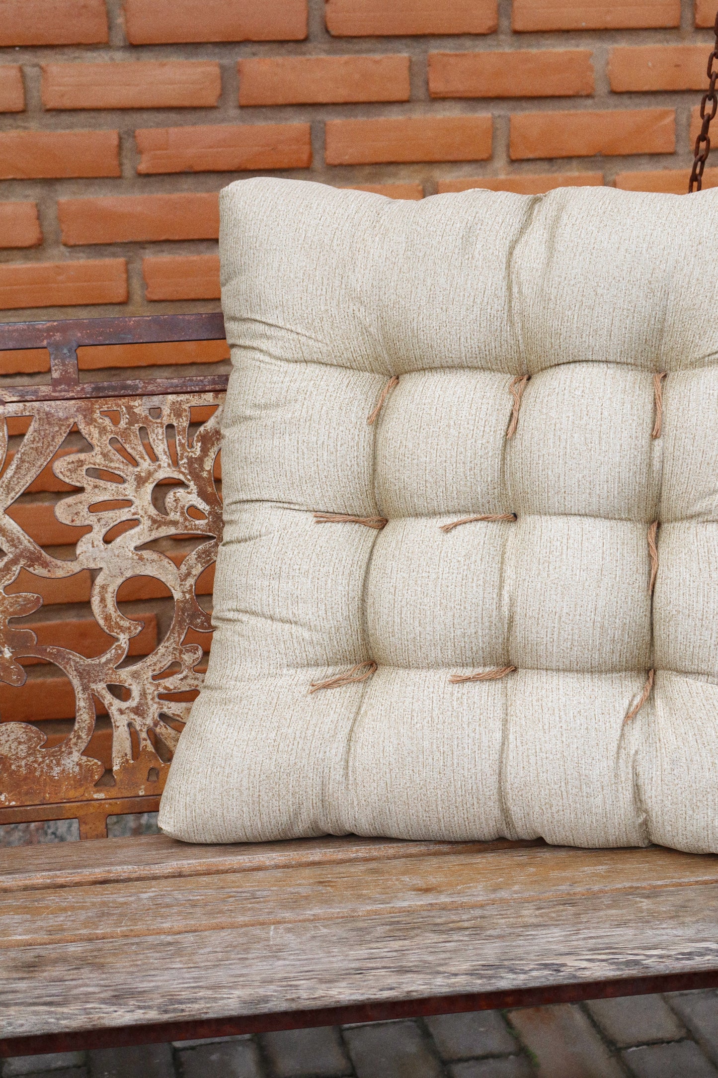 Almofada Futon 55x55cm Cru