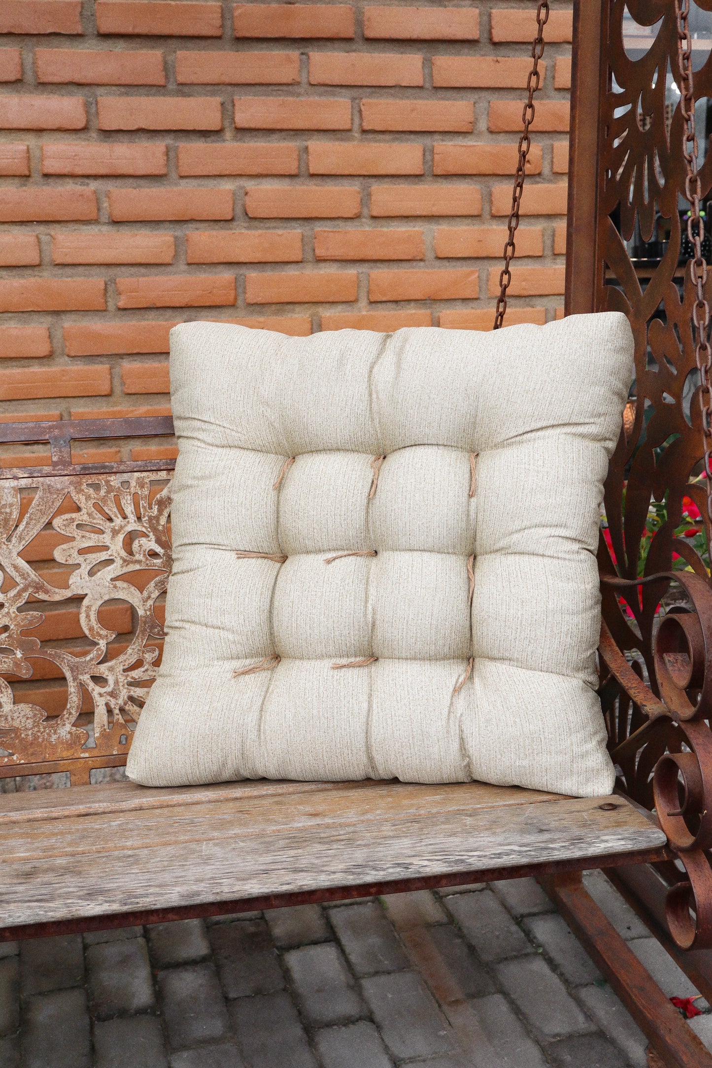 Almofada Futon 55x55cm Cru