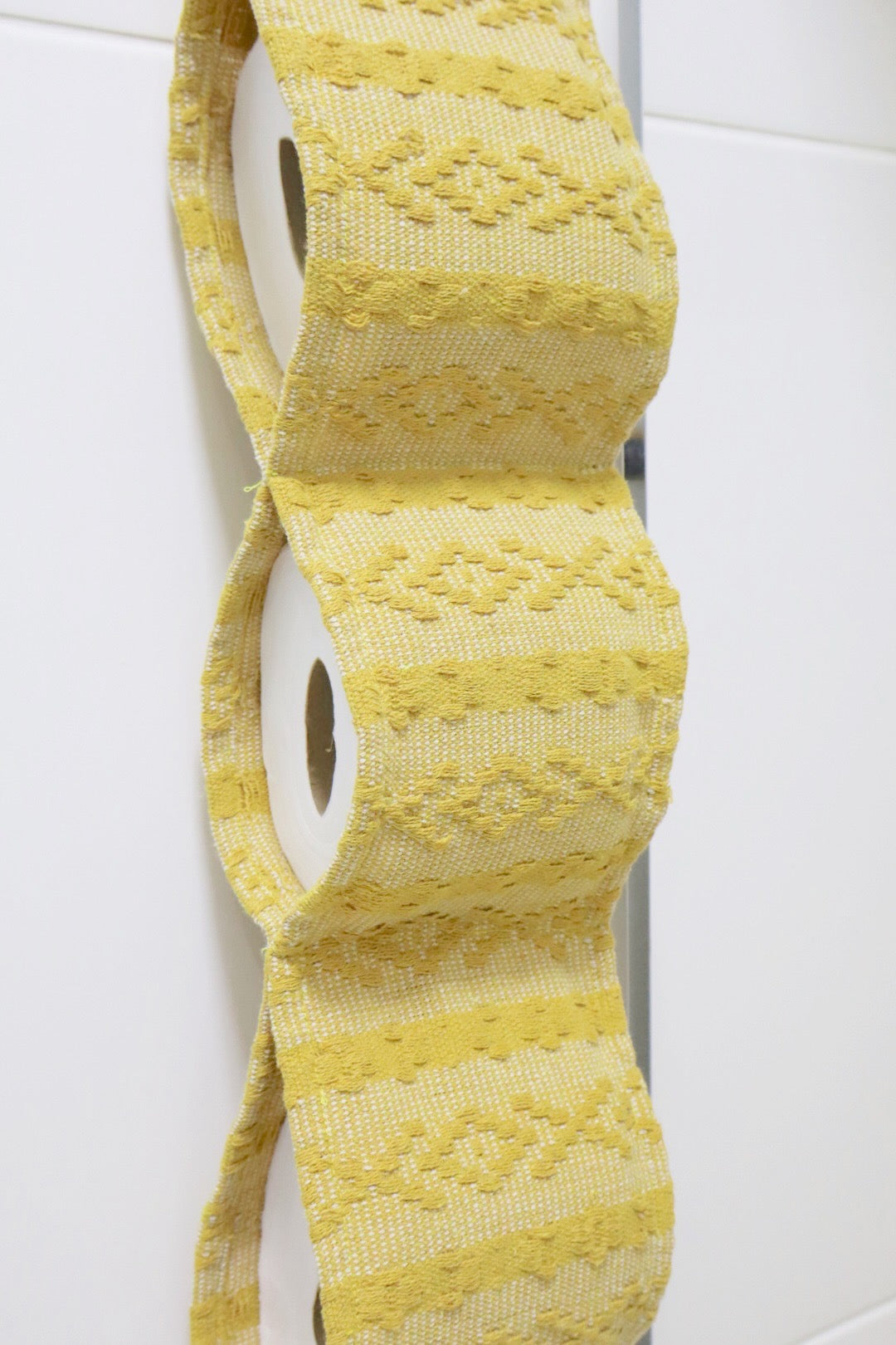 Porta Papel Higiênico 3 Lugares Algodão Riachuelo Amarelo