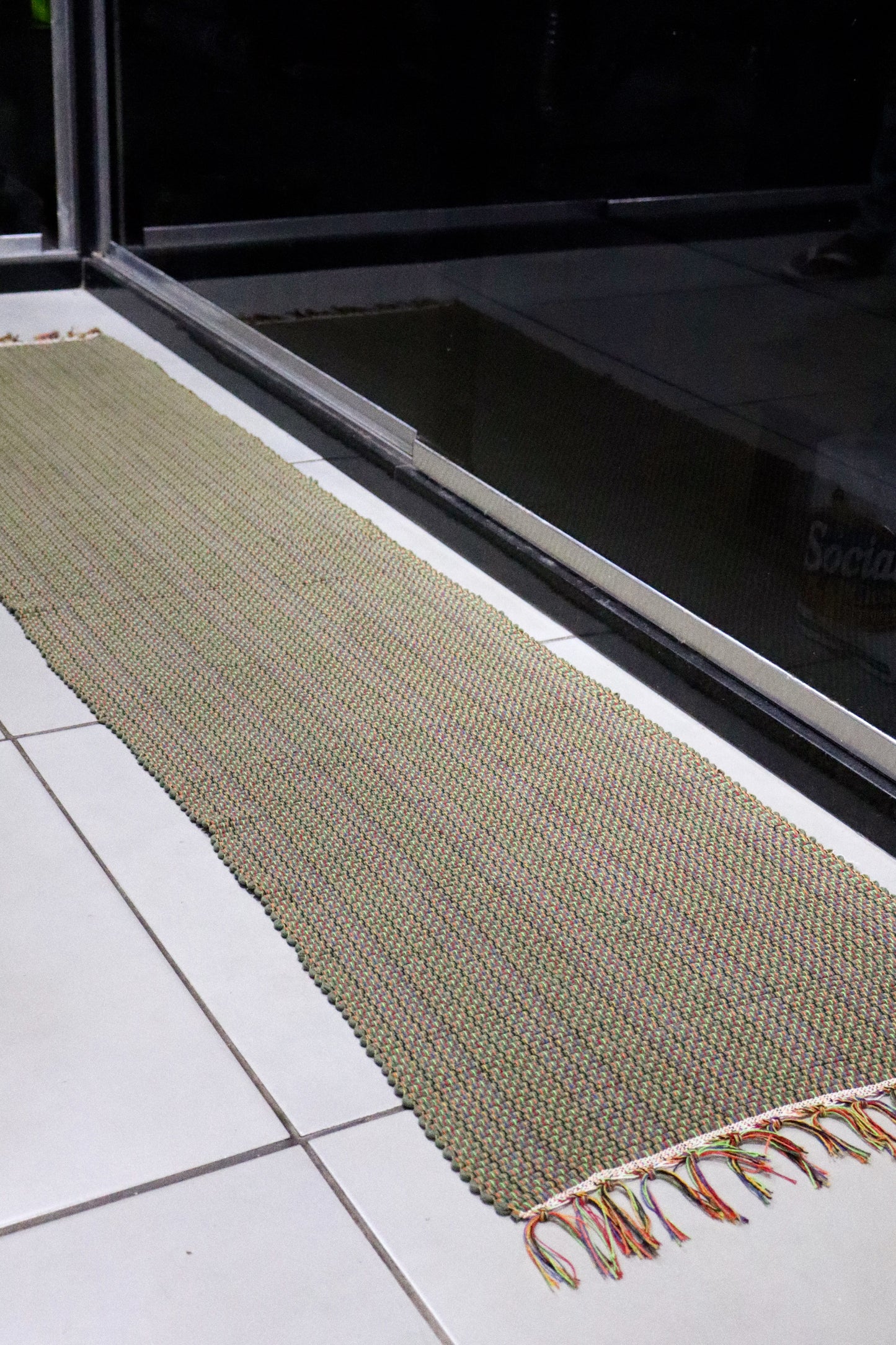 Passadeira em Malha Verde Musgo 2,5m