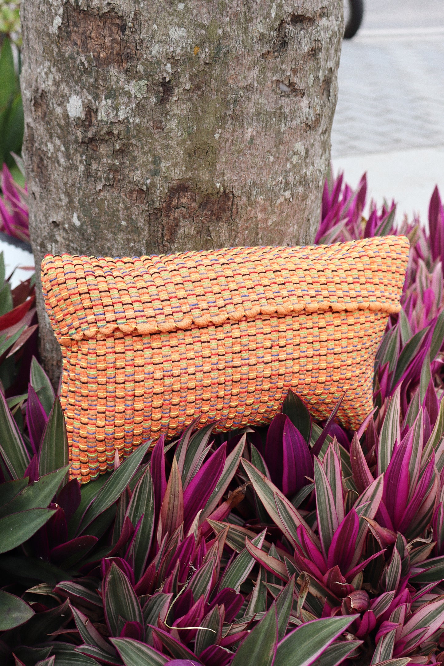 Bolsa Necessaire Malha Tear Laranja