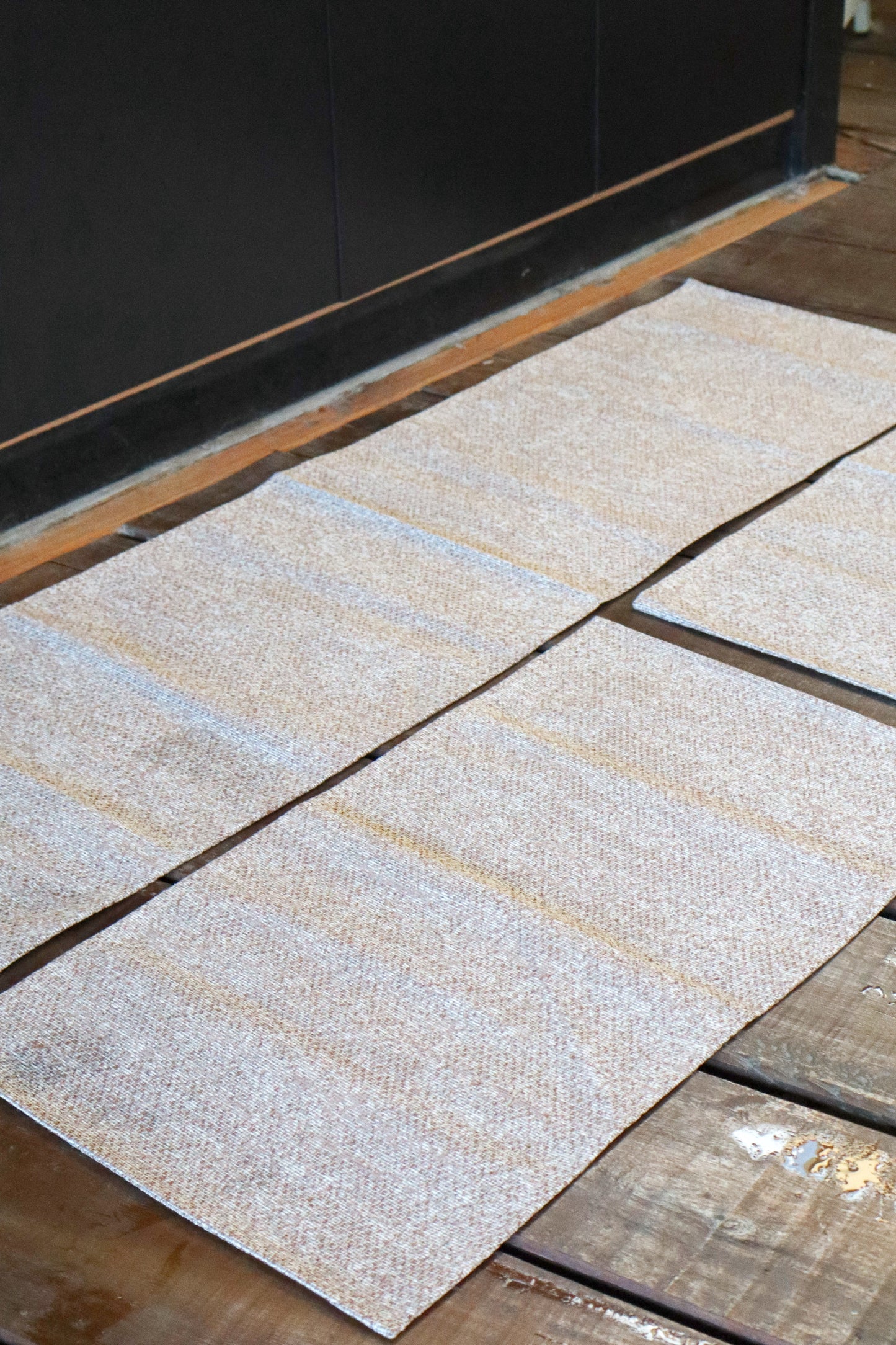 Jogo de Passadeira Emborrachado Mesclado Marrom