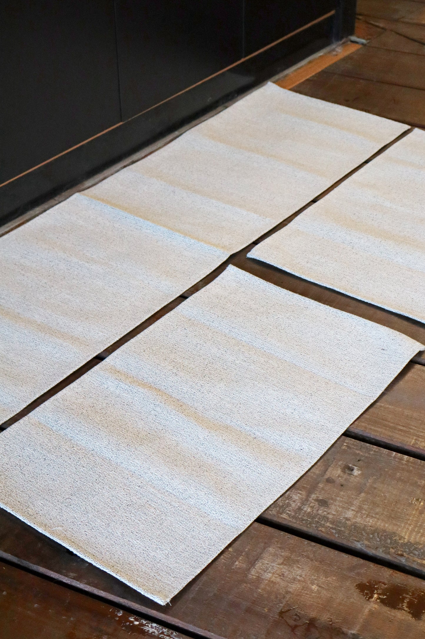 Jogo de Passadeira Emborrachado Mesclado Cinza