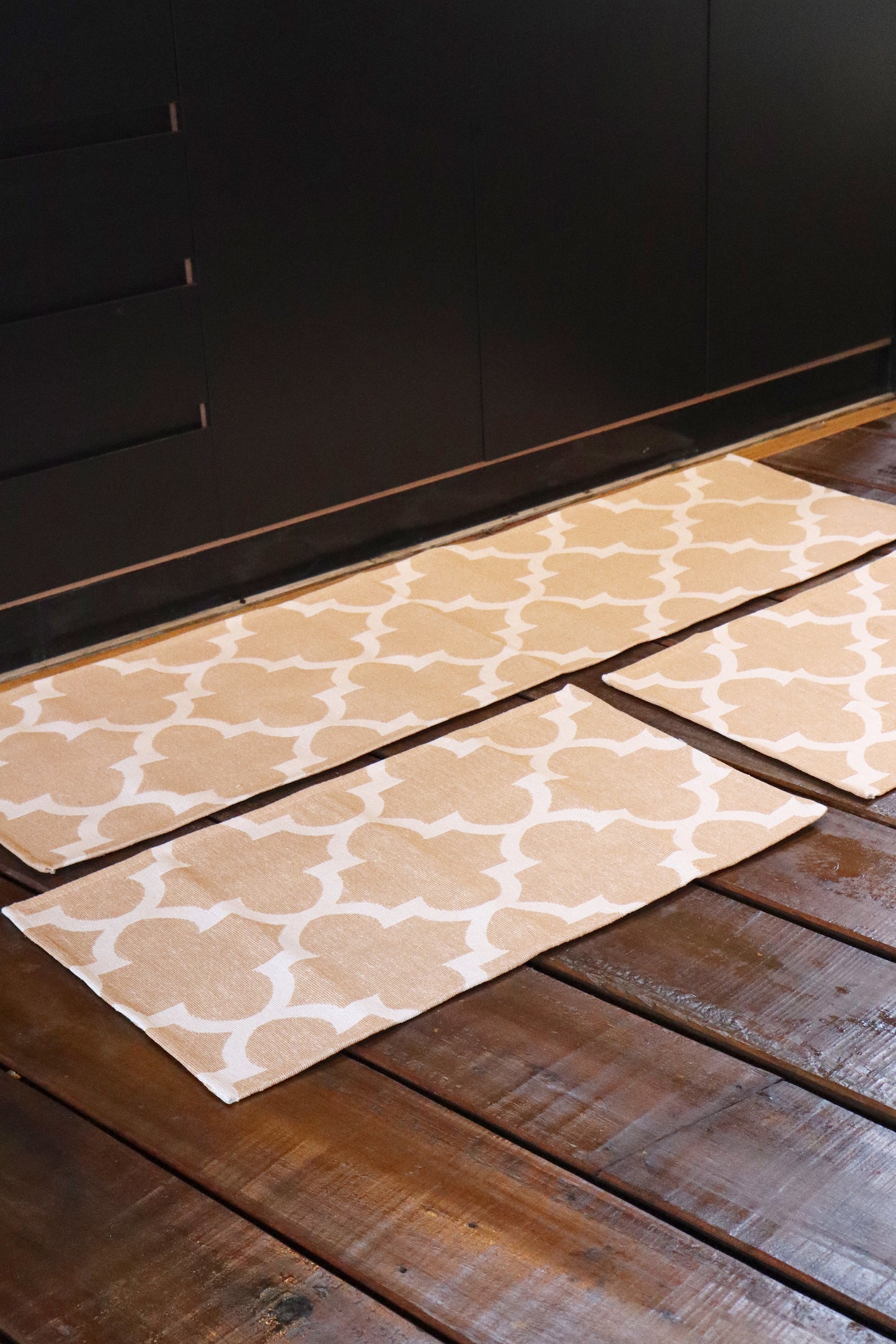 Jogo de Passadeira Emborrachado Supreme Bege