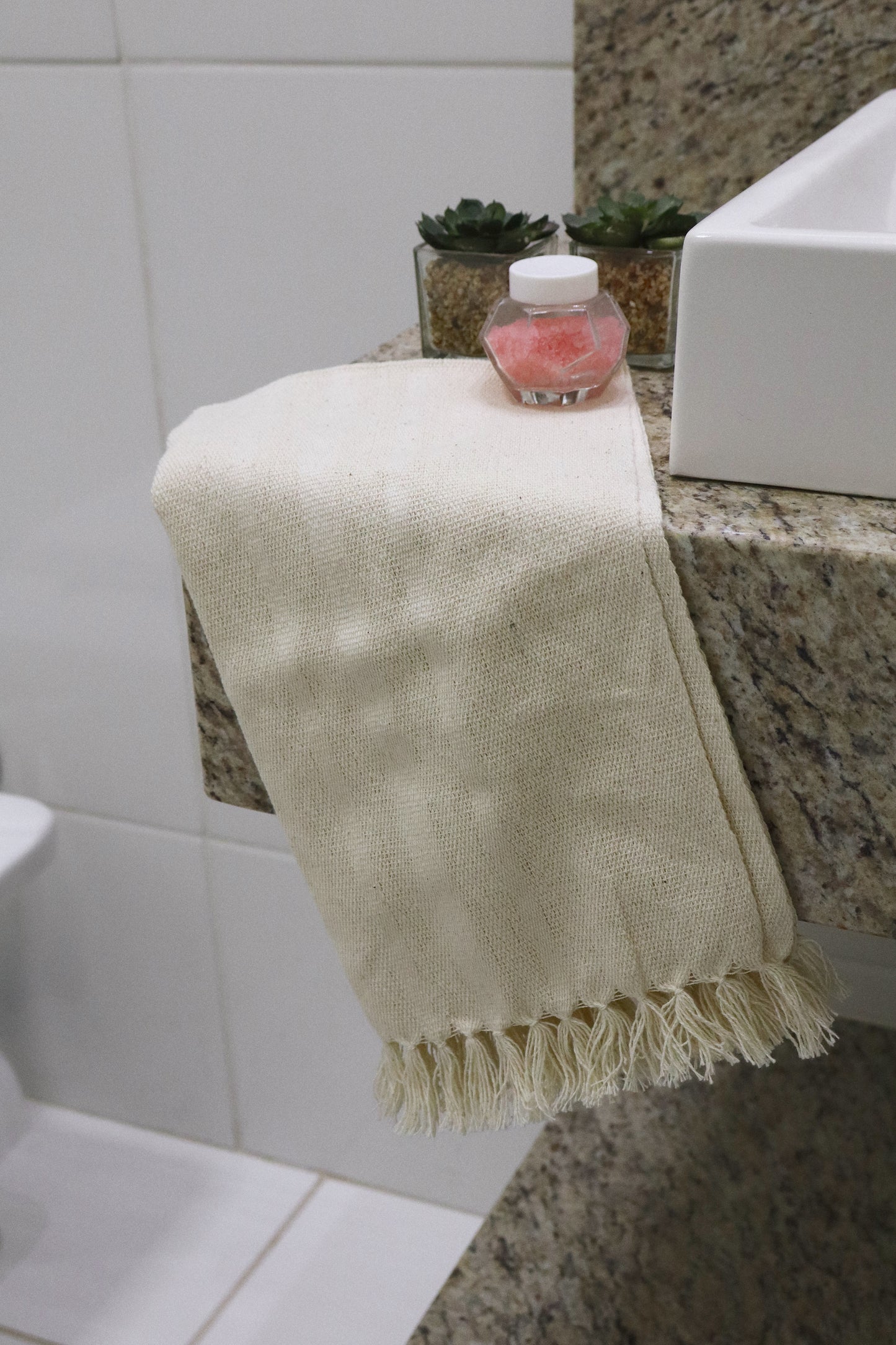 Toalhinha Lavabo Linha Cru Lisa