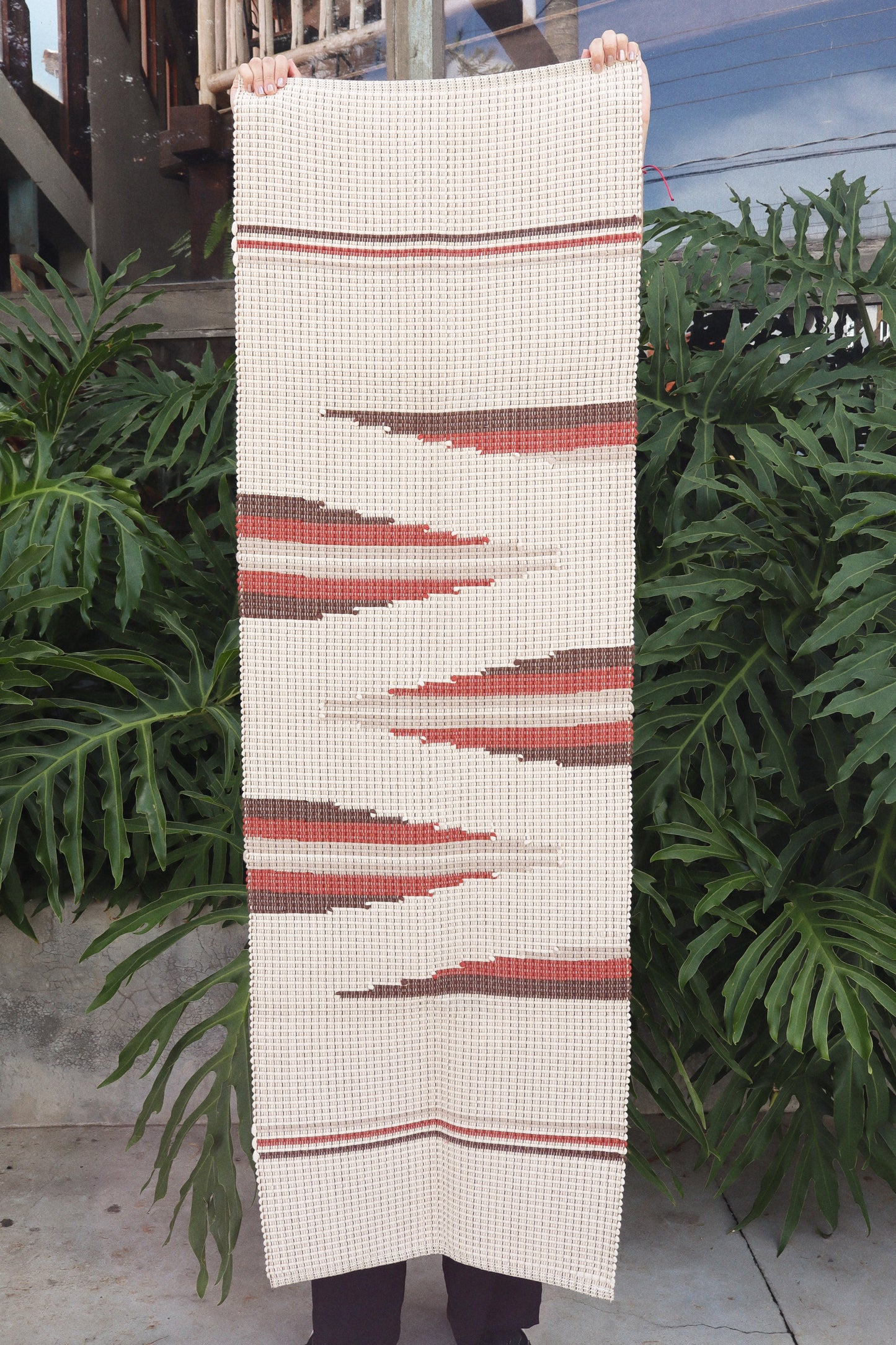 Passadeira Linha Bico Avulsa Cru e Terracota