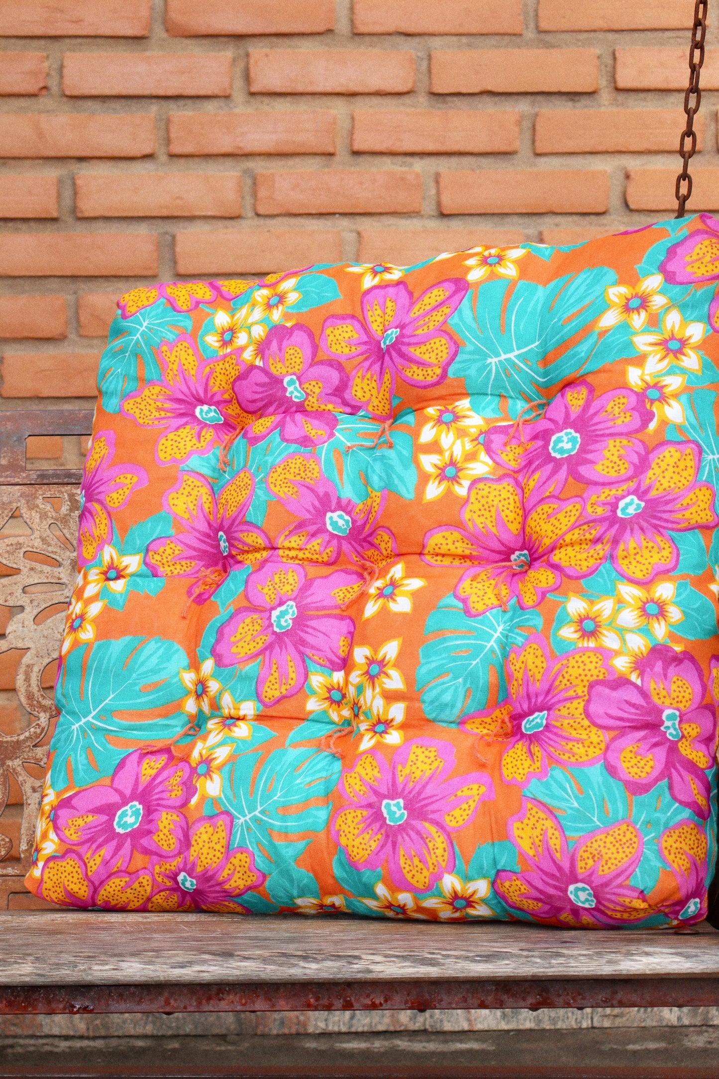 Almofada Futon Chita Laranja 55x55cm