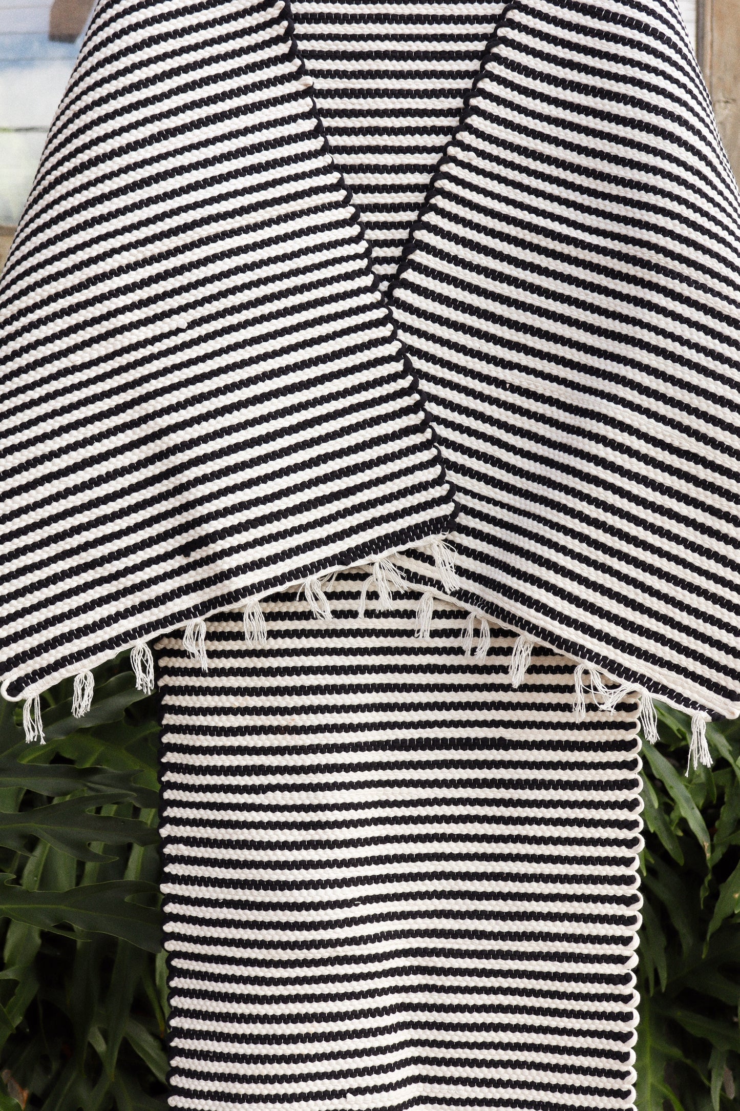 Jogo de Passadeira com 3 Peças Zebrinha Mini Preto e Branco