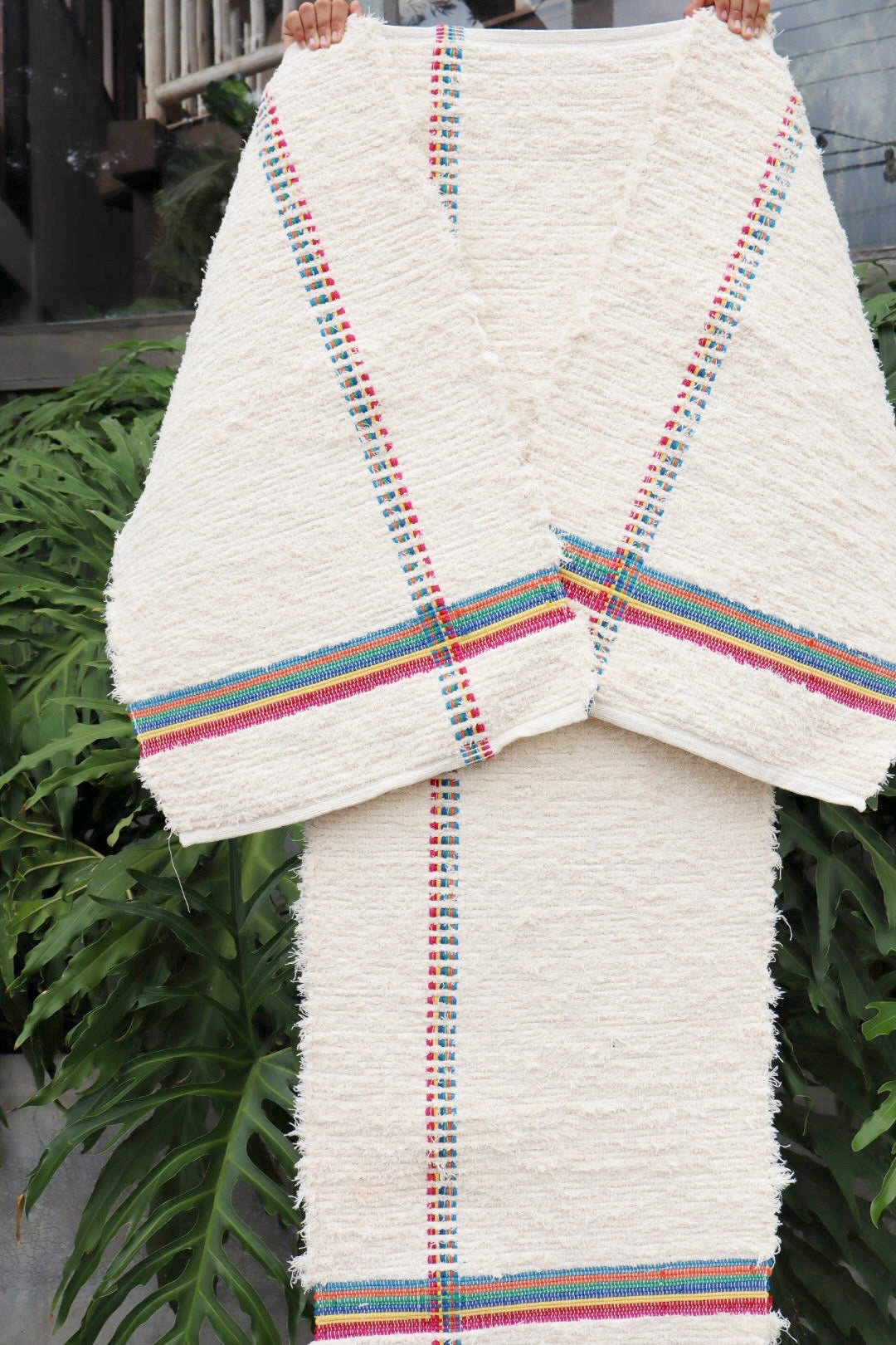 Jogo de Passadeira Felpudo Algodão Alegria Arco Íris