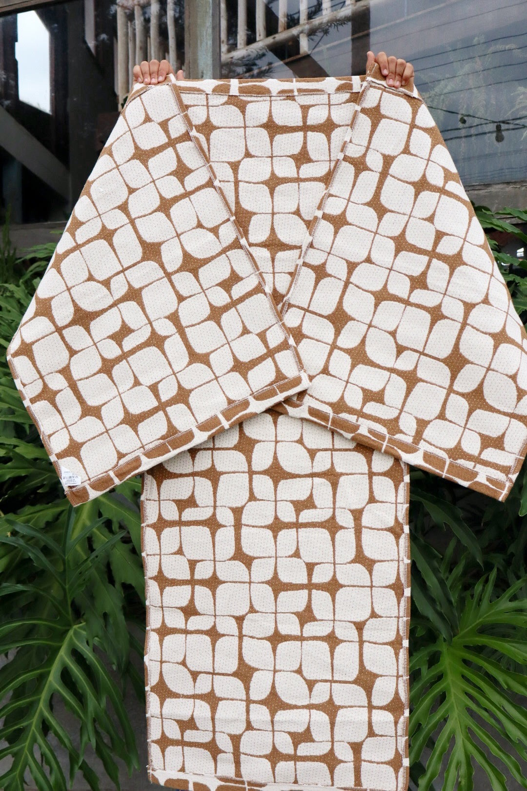 Jogo de Passadeira Algodão Marajoara Caramelo