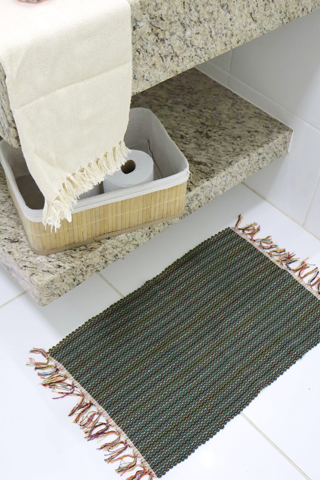 Kit 2 Peças de Lavabo Comum Cru e Verde