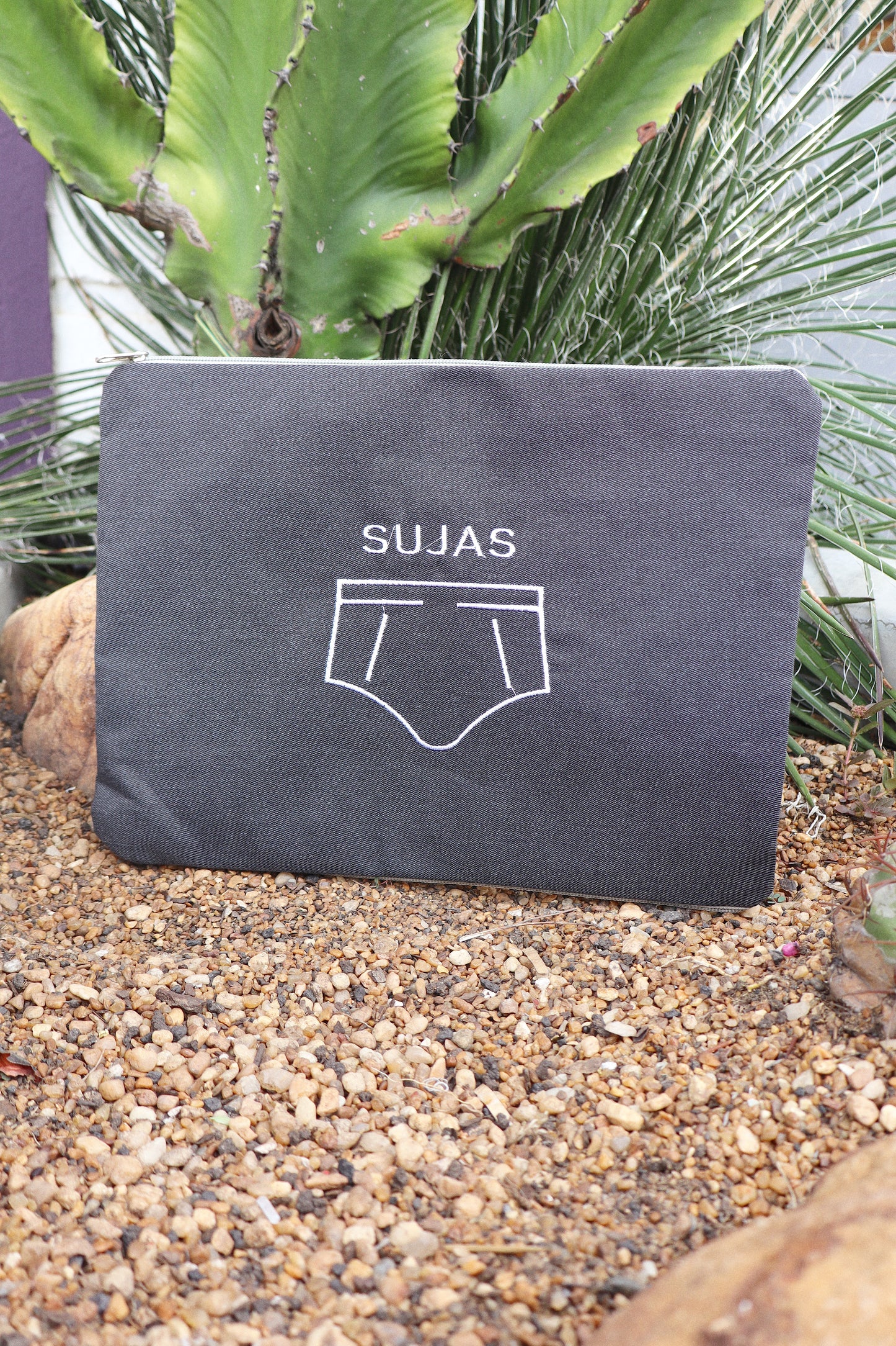 Necessaire Porta Cueca Limpinha Sujinha G Preta