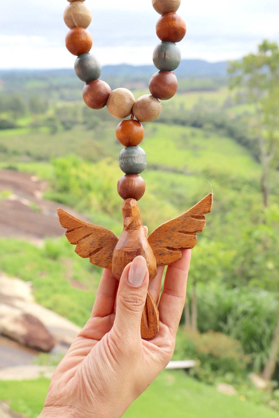 Colar / Terço de Mesa Médio Decorativo Divino Colorido