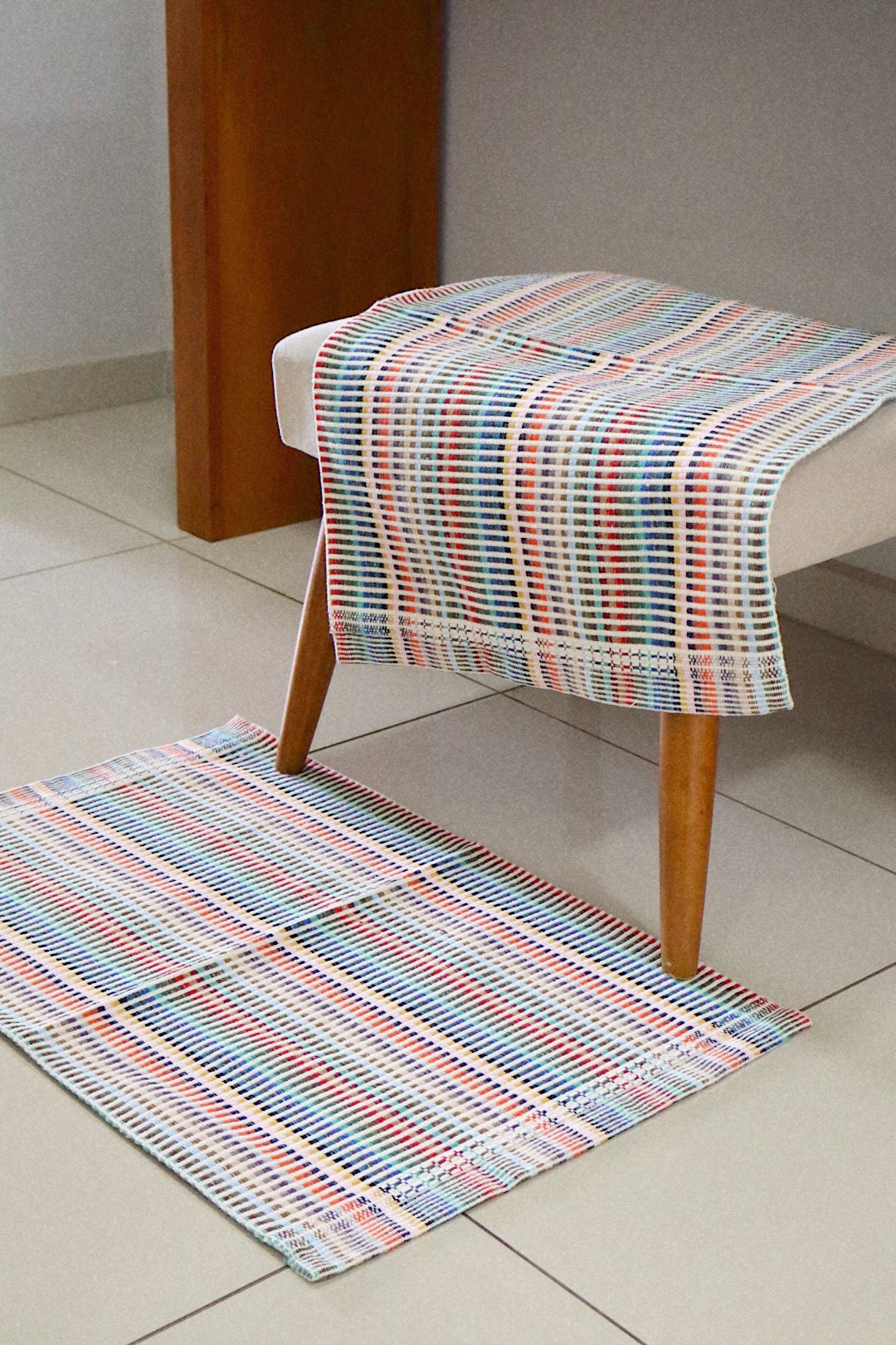 Tapete 46X67cm Multicores Mesclado Claro