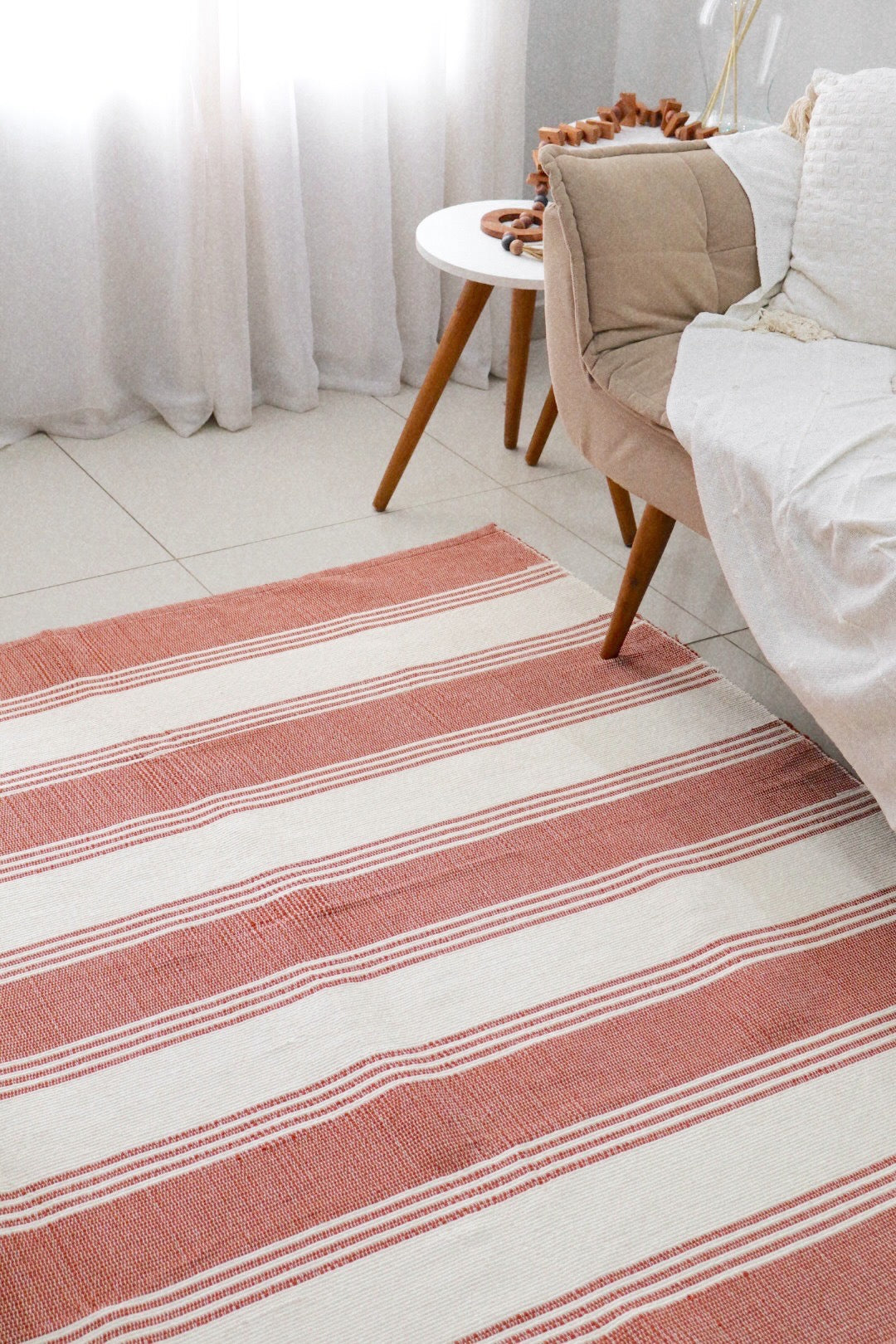 Tapete em Linha Listra Terracota 1,50x1,50m