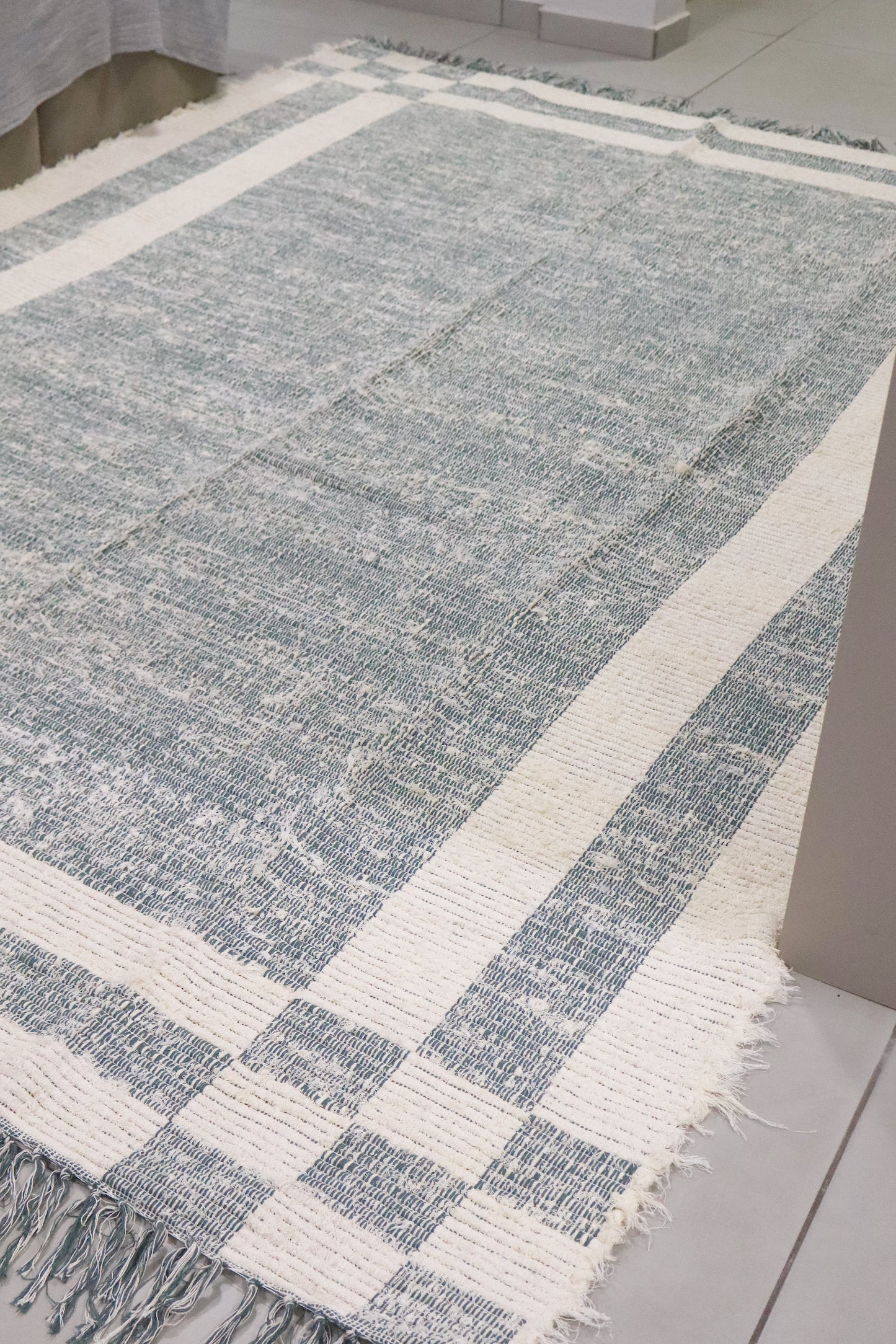 Tapete Algodão Felpudo Dupla Face Verde 2,00x2,50m