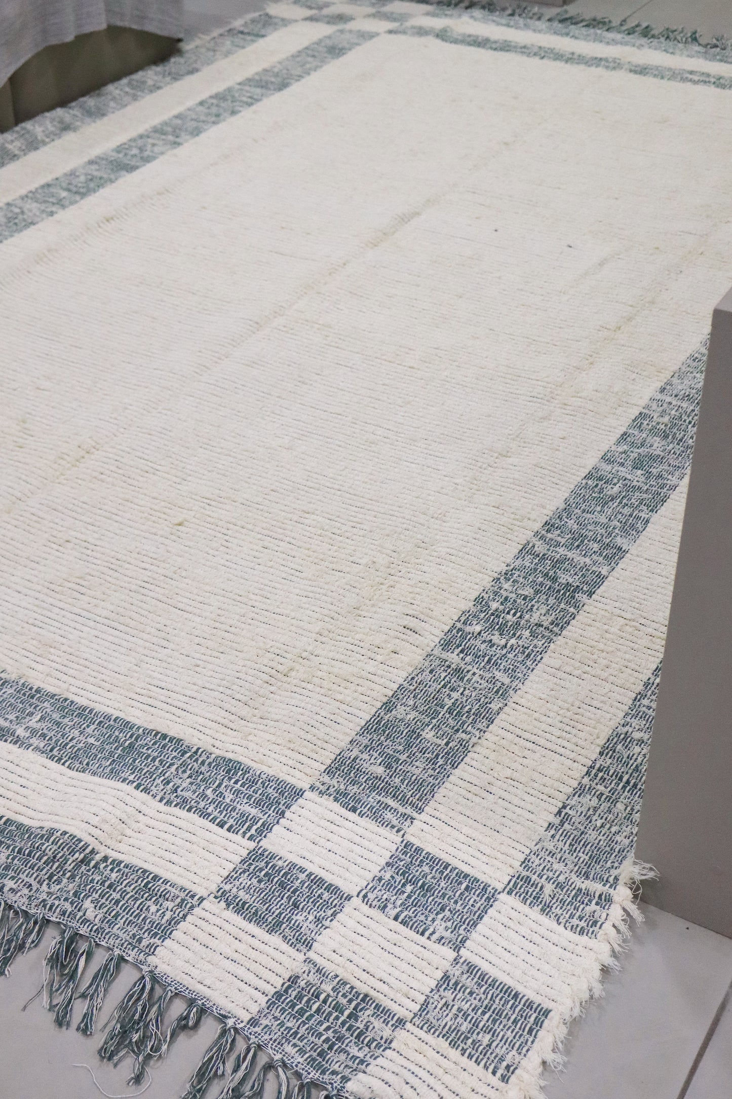 Tapete Algodão Felpudo Dupla Face Verde 1,50x2,00m